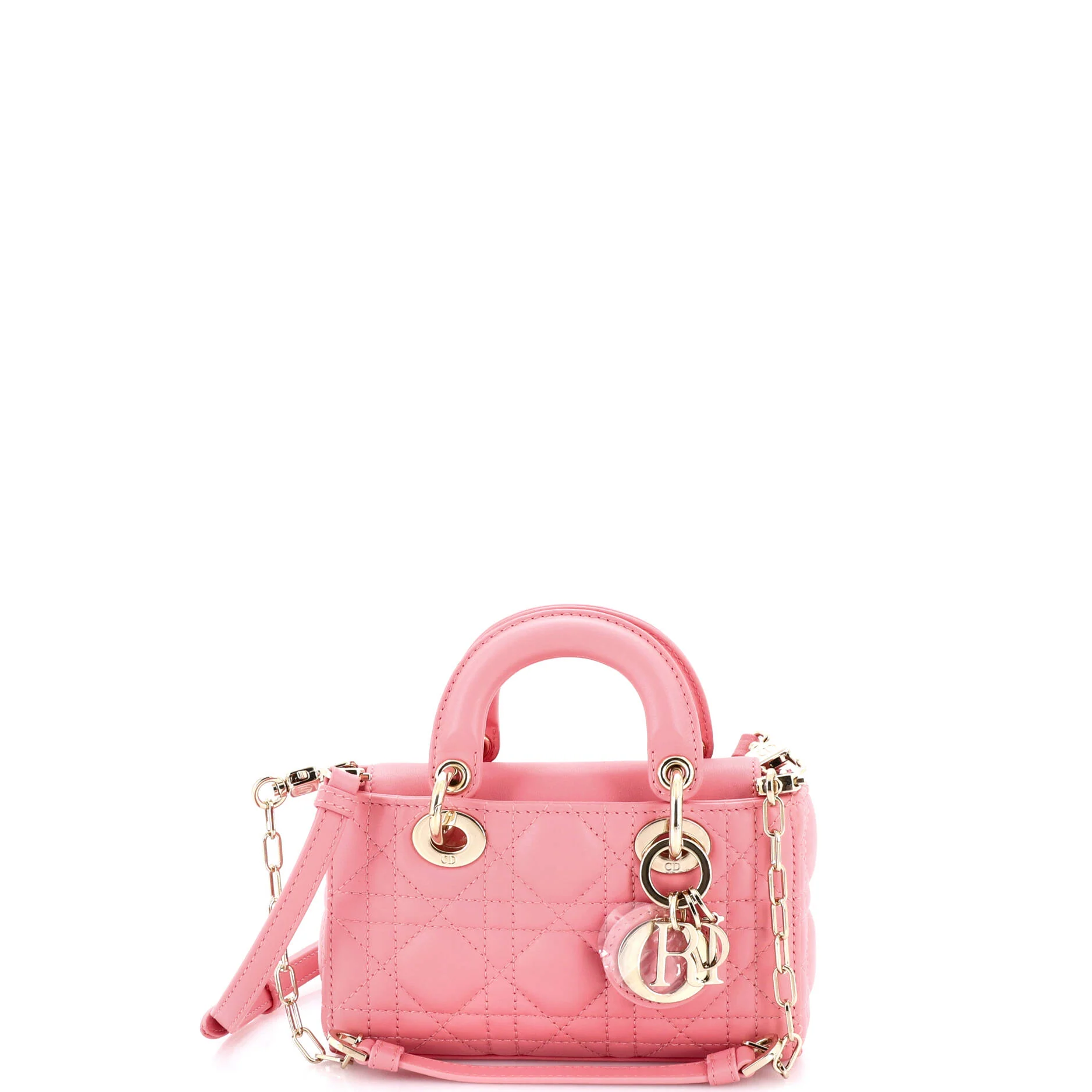 Lady D-Joy Bag Cannage Quilt Lambskin Micro