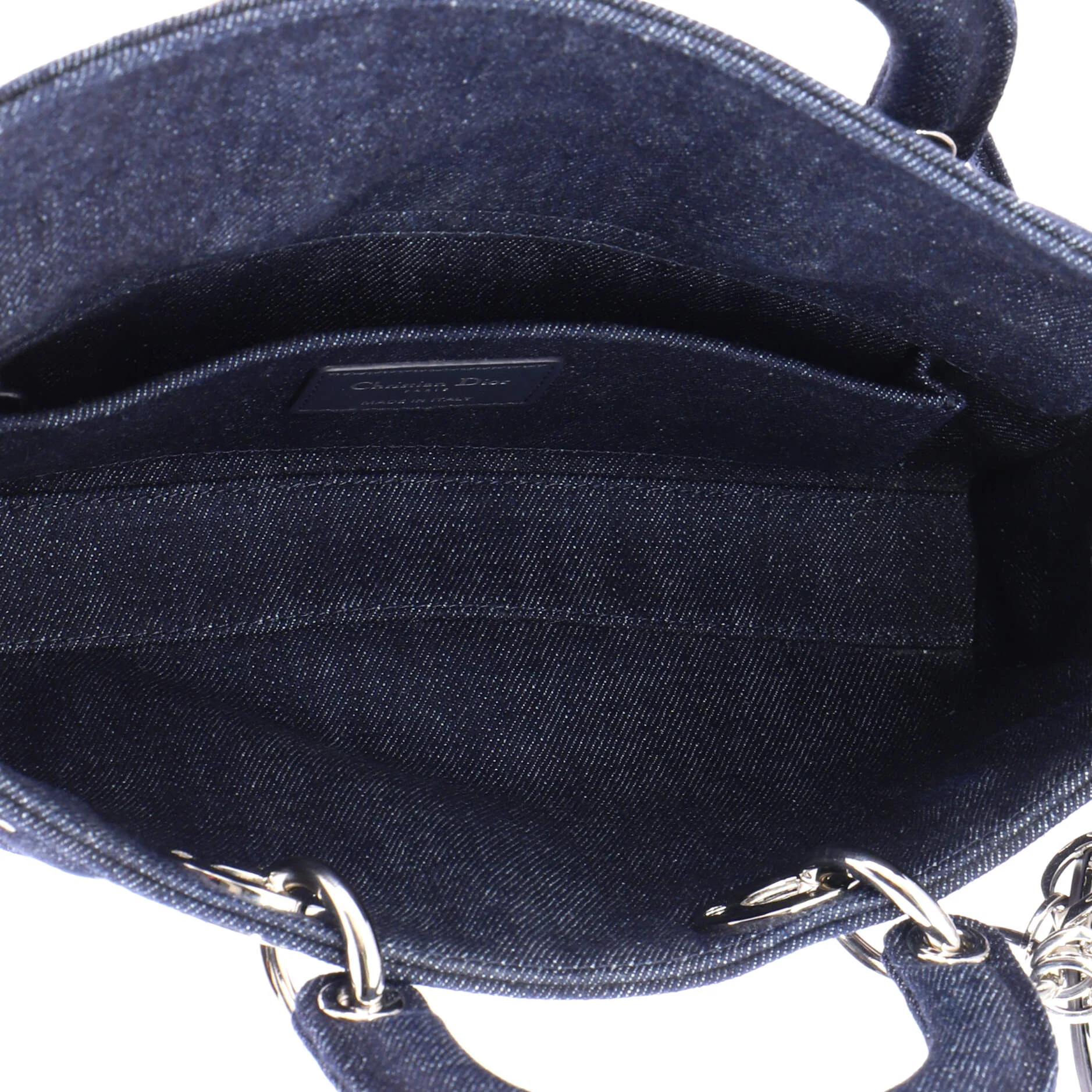 Lady D-Joy Bag Eyelet Cannage Denim Medium - Image 6