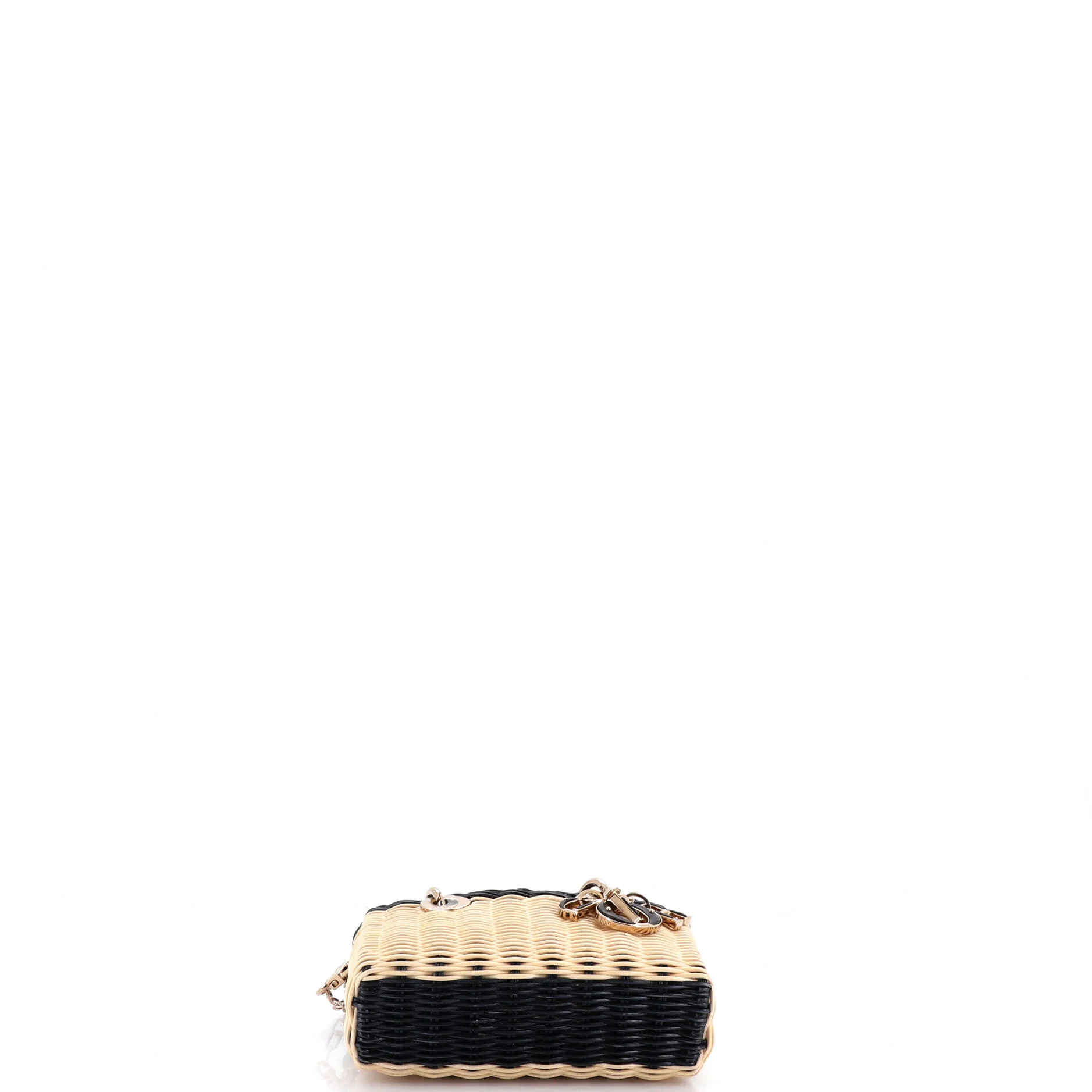 Lady D-Joy Bag Wicker and Oblique Canvas Micro - Image 4