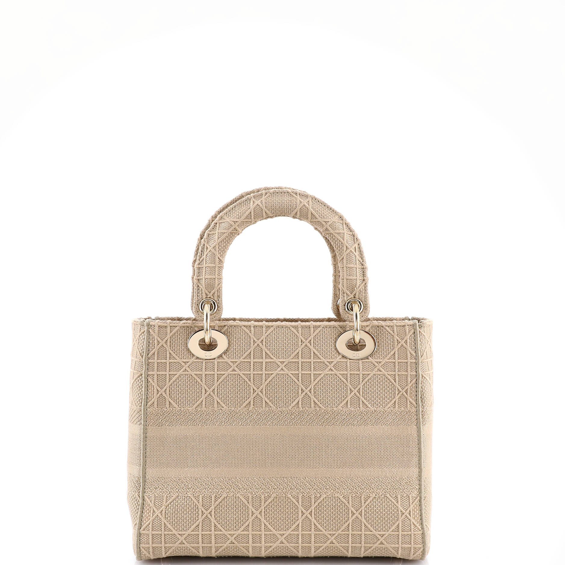 Lady D-Lite Bag Cannage Embroidered Canvas Medium - Image 3