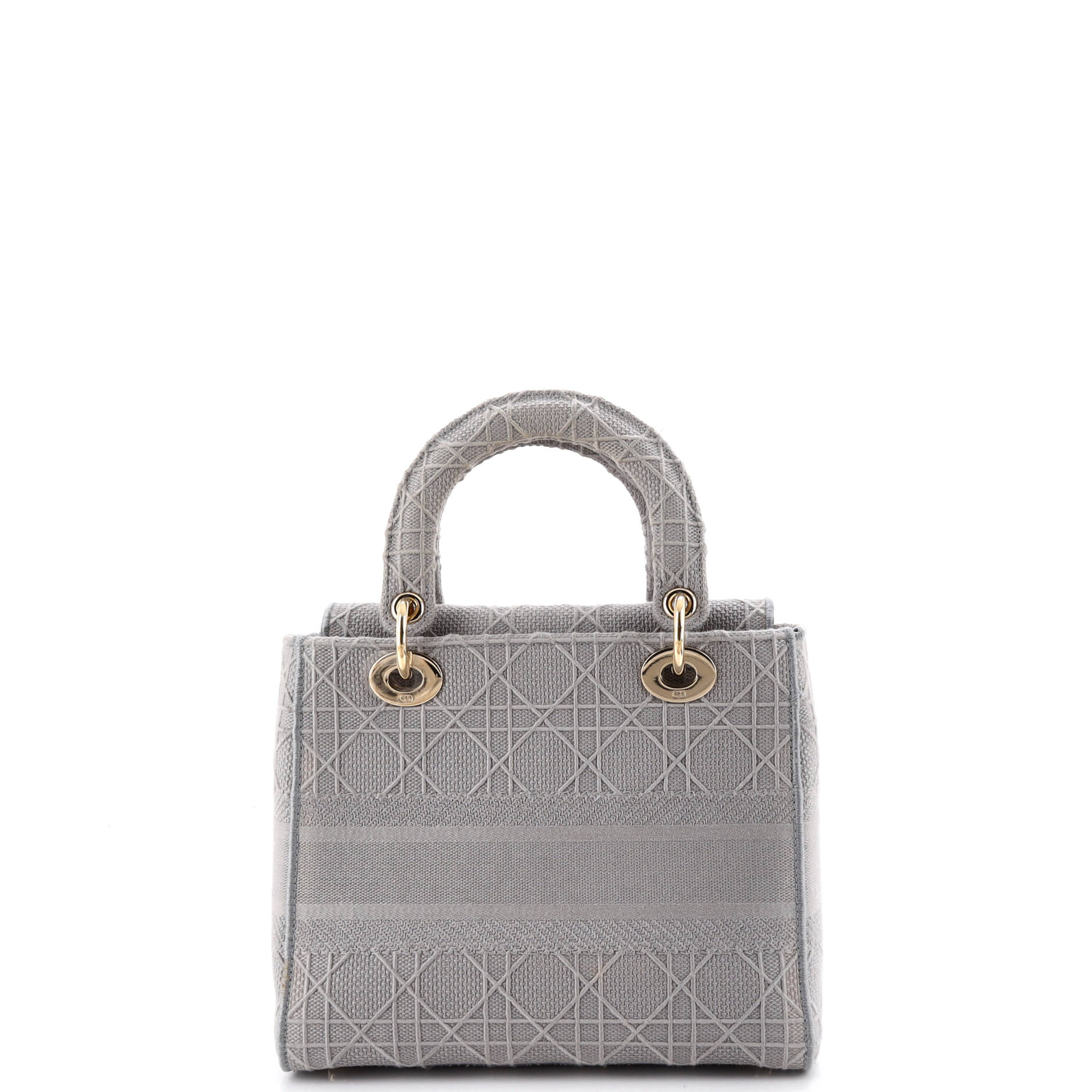 Lady D-Lite Bag Cannage Embroidered Canvas Medium - Image 3