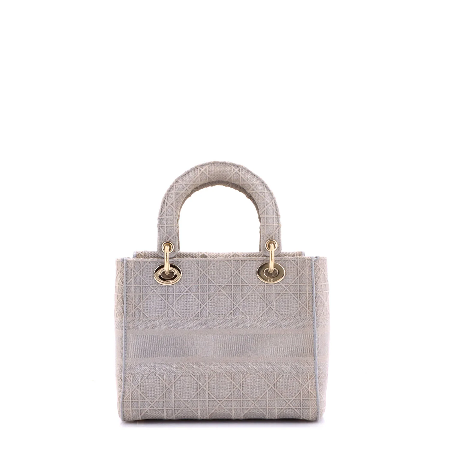 Lady D-Lite Bag Cannage Embroidered Canvas Medium - Image 3