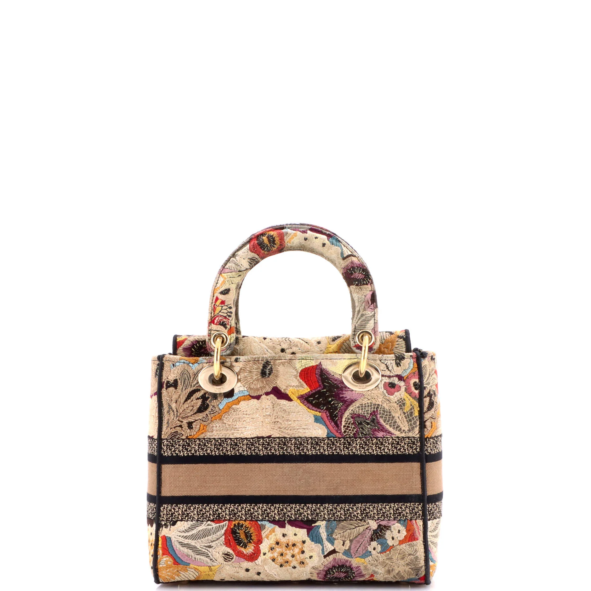 Lady D-Lite Bag Embroidered Canvas Medium - Image 3