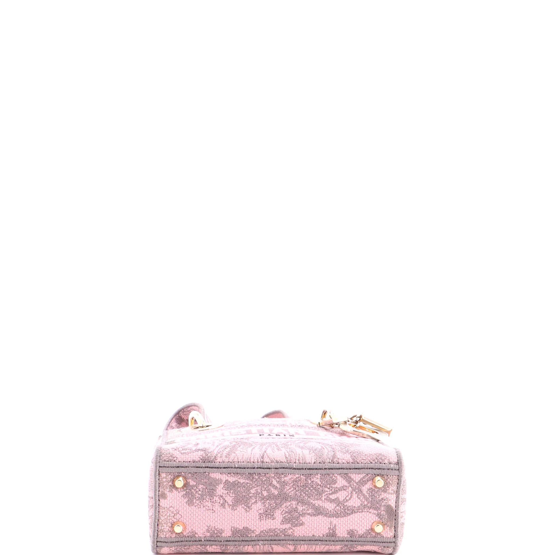 Lady D-Lite Bag Embroidered Canvas Mini - Image 4