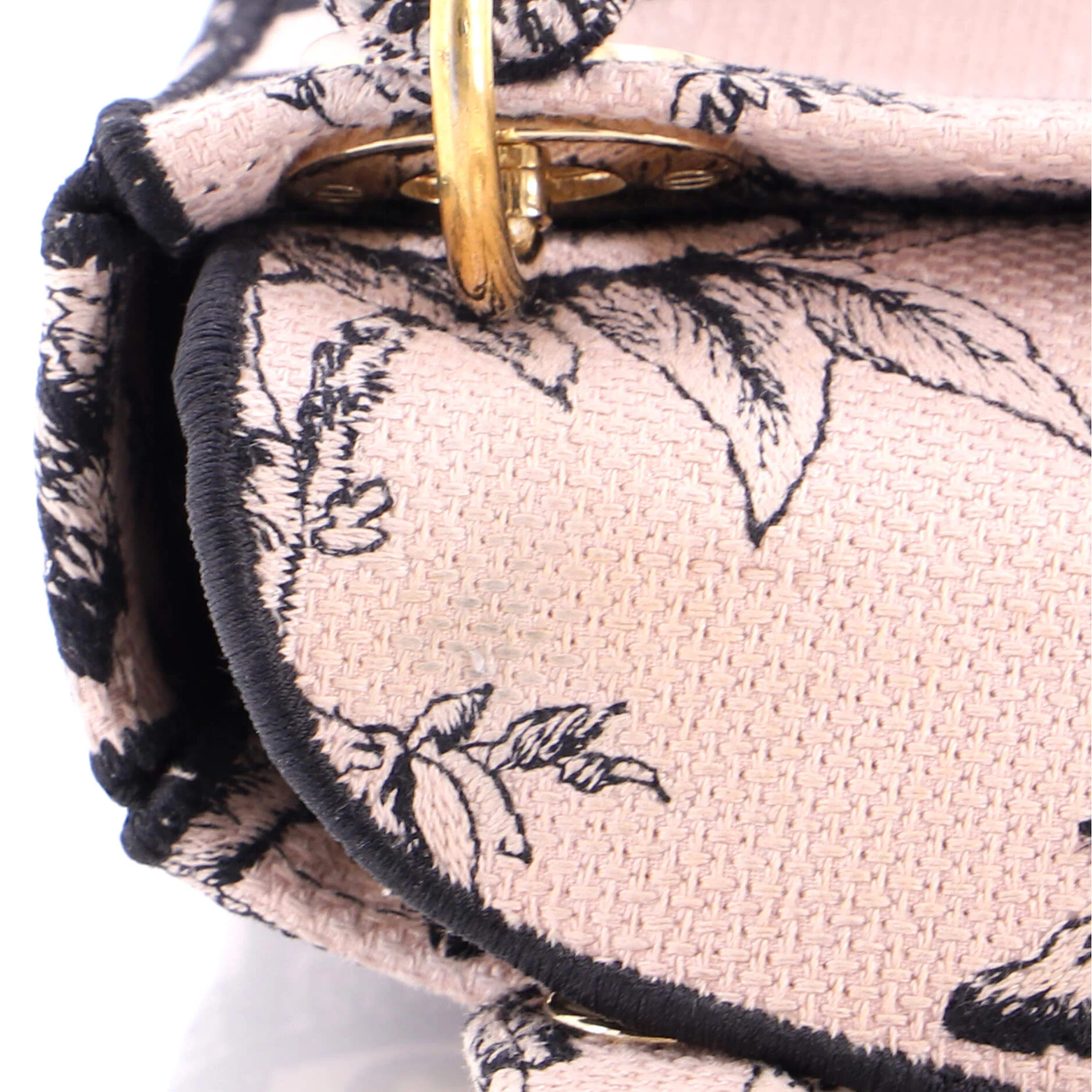 Lady D-Lite Bag Embroidered Canvas Mini - Image 7
