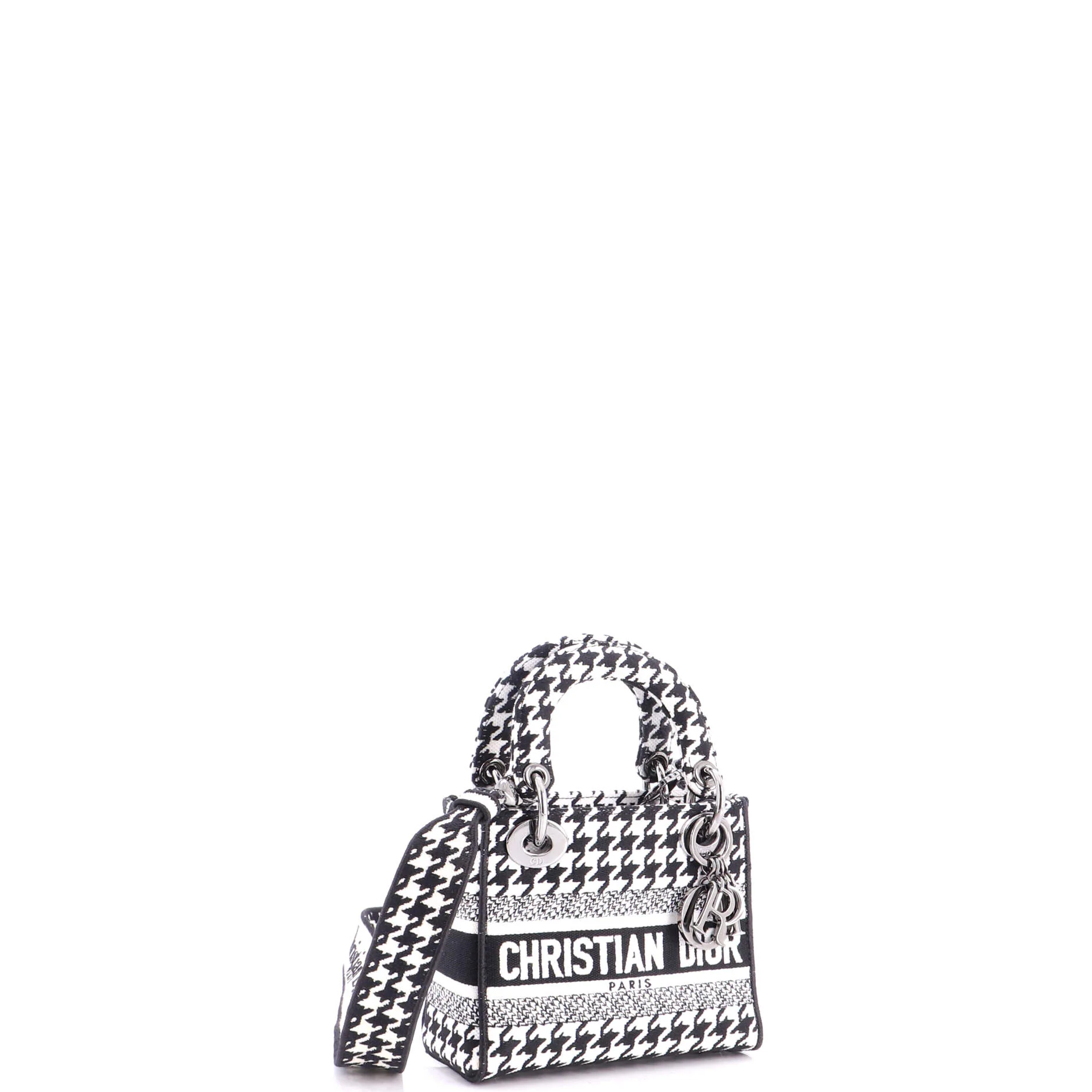 Lady D-Lite Bag Embroidered Canvas Mini - Image 2