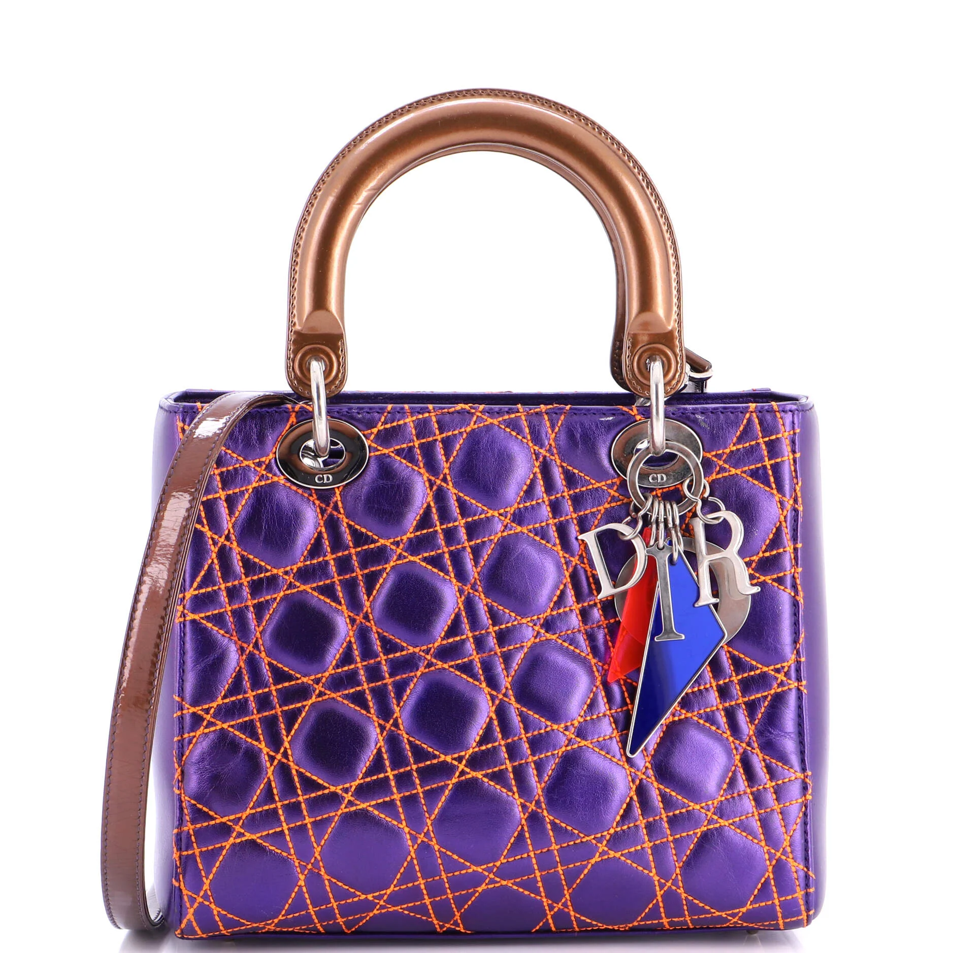 Lady Dior Bag Anselm Reyle Cannage Quilt Leather Medium