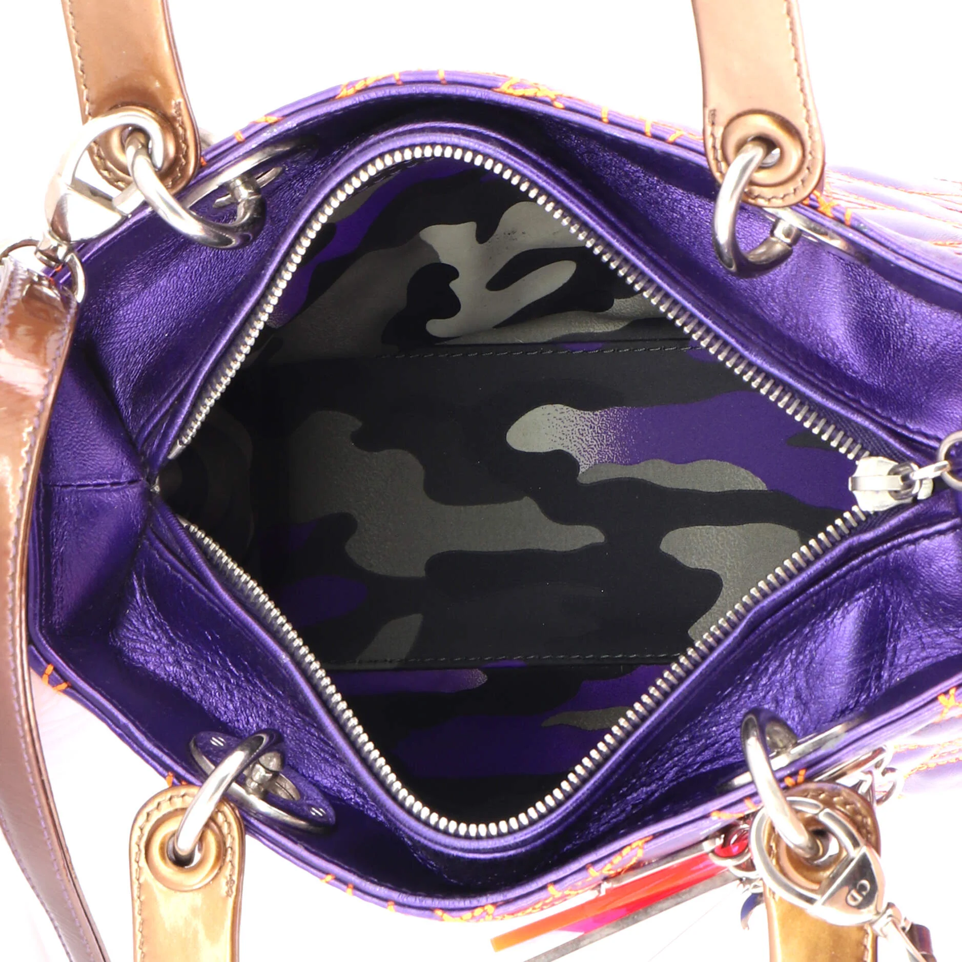 Lady Dior Bag Anselm Reyle Cannage Quilt Leather Medium - Image 5