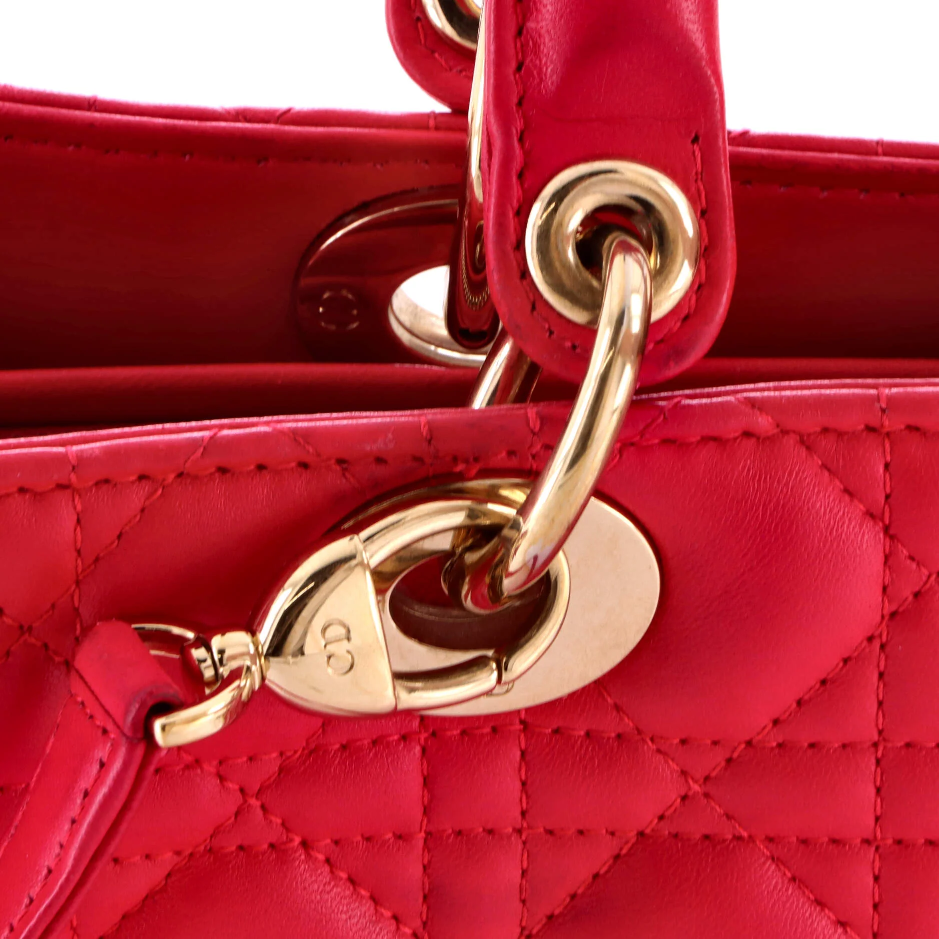 Lady Dior Bag Cannage Quilt Lambskin Large - Image 6