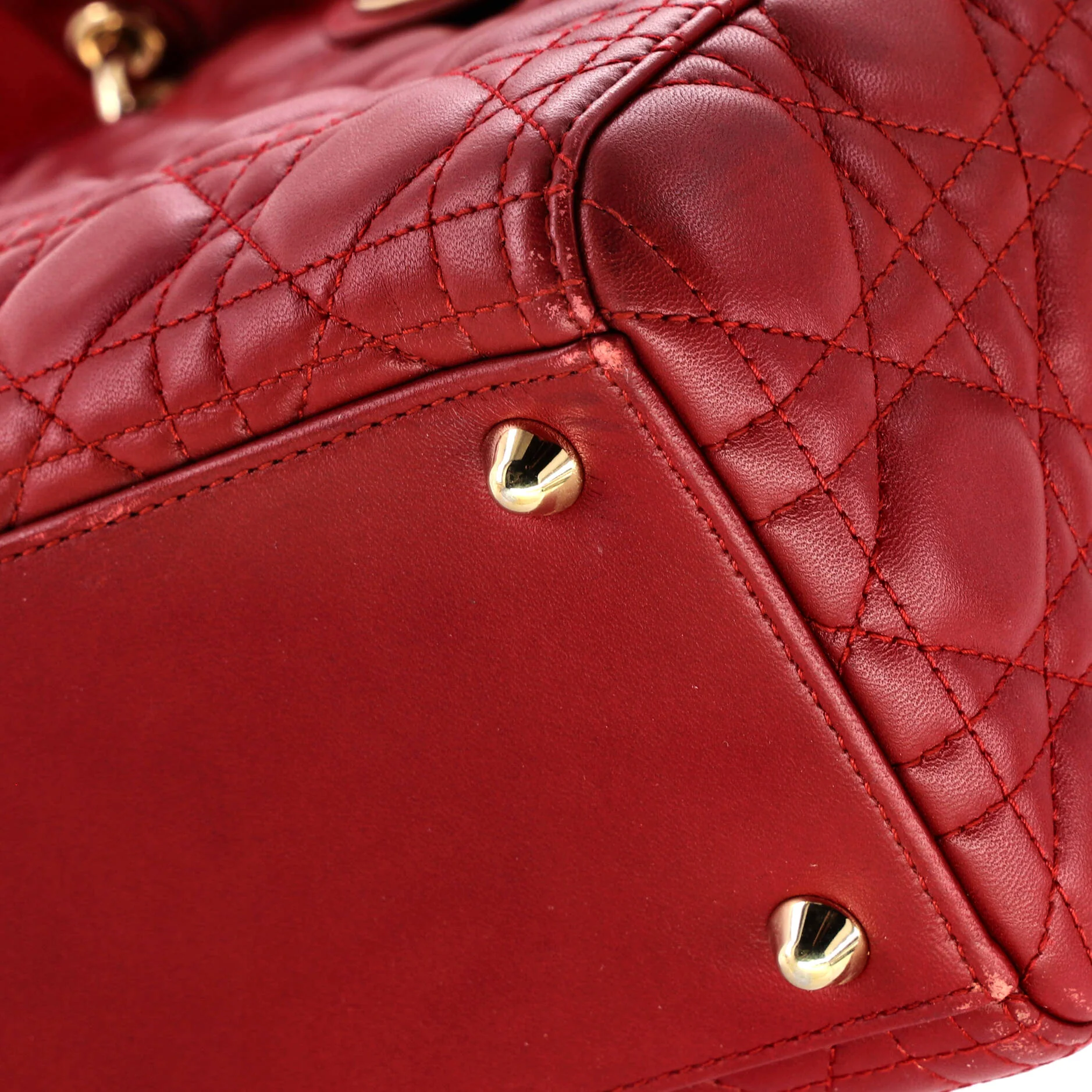 Lady Dior Bag Cannage Quilt Lambskin Large - Image 6