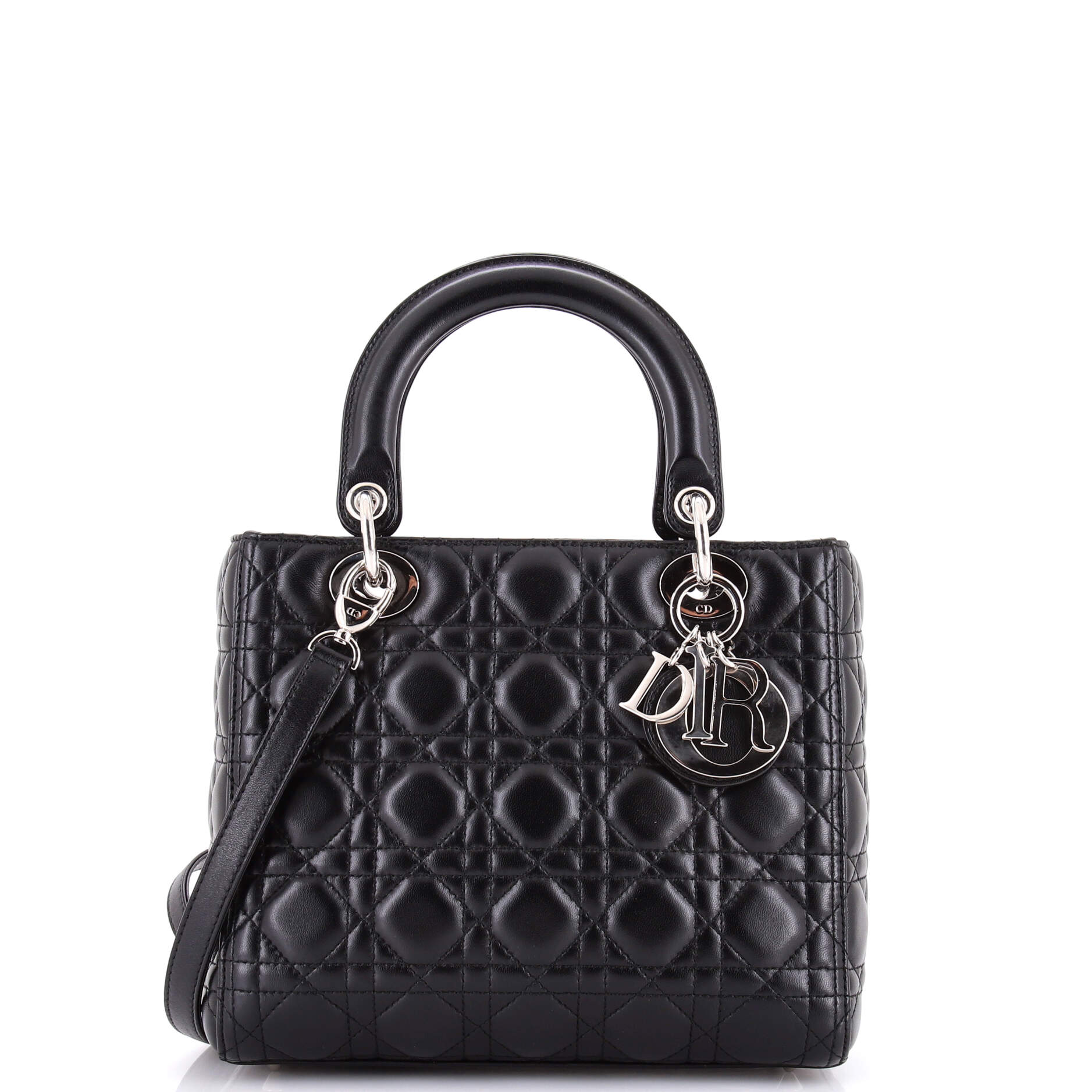 Lady Dior Bag Cannage Quilt Lambskin Medium