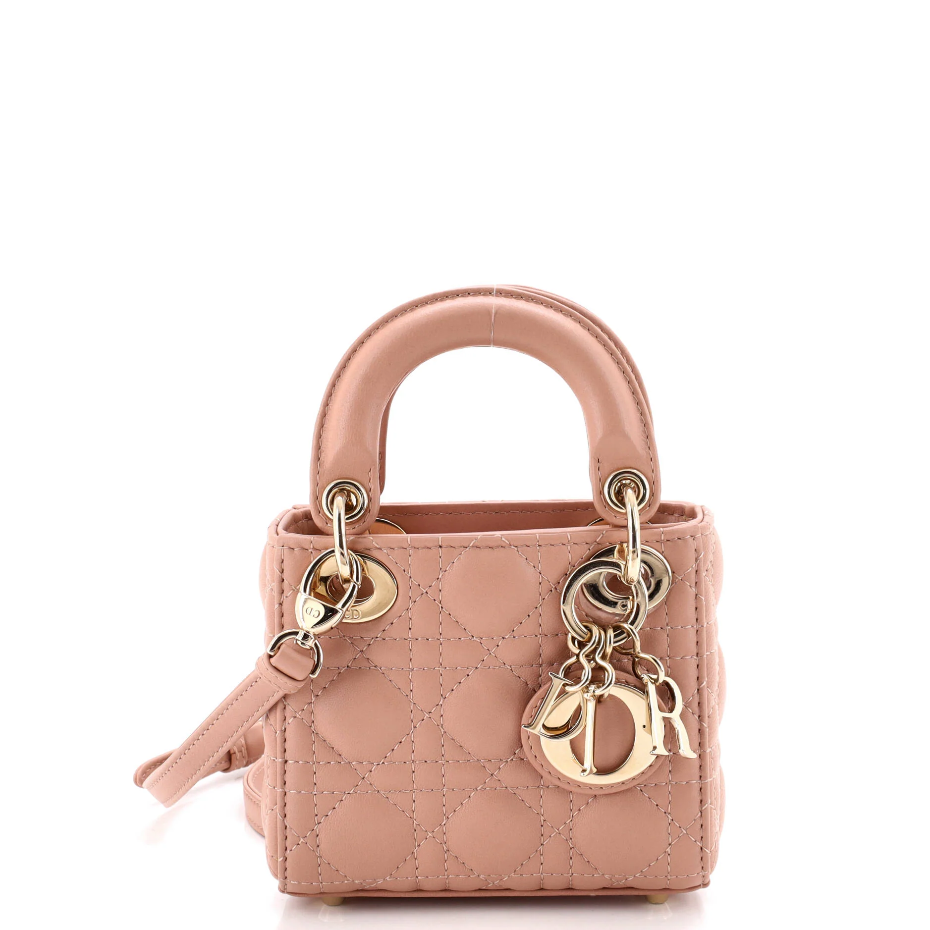 Lady Dior Bag Cannage Quilt Lambskin Micro