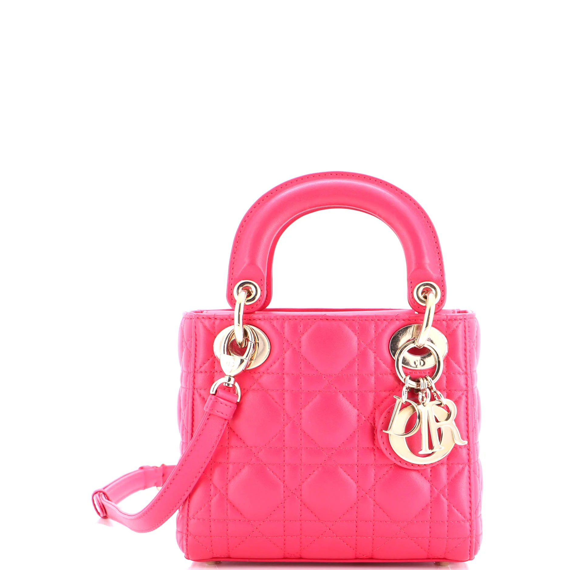 Lady Dior Bag Cannage Quilt Lambskin Mini