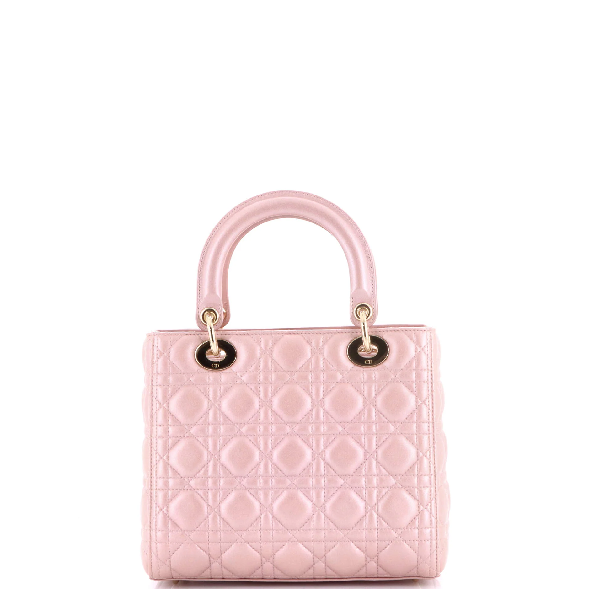 Lady Dior Bag Cannage Quilt Metallic Leather Medium - Image 3