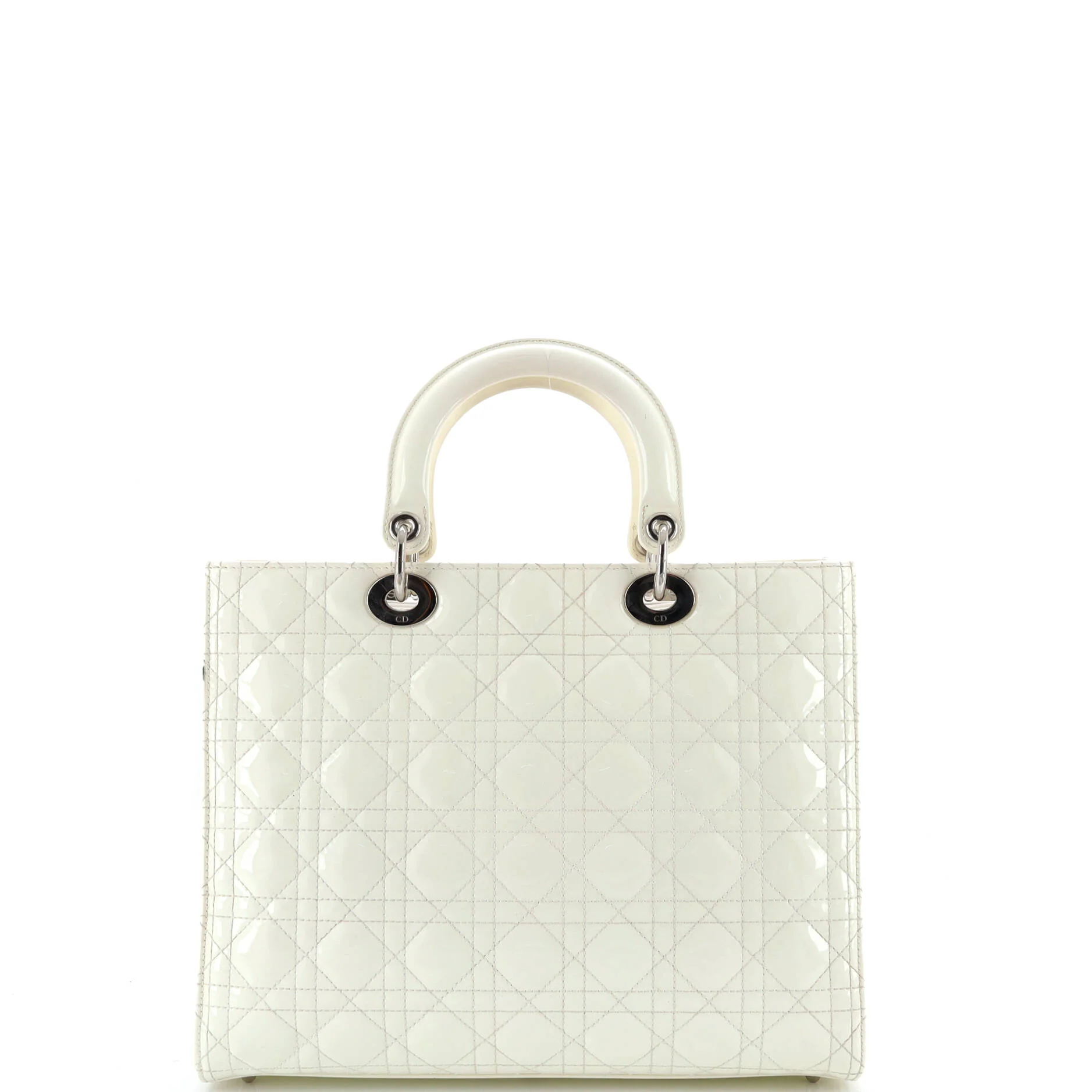 Lady Dior Bag Cannage Quilt Patent Large - Image 3