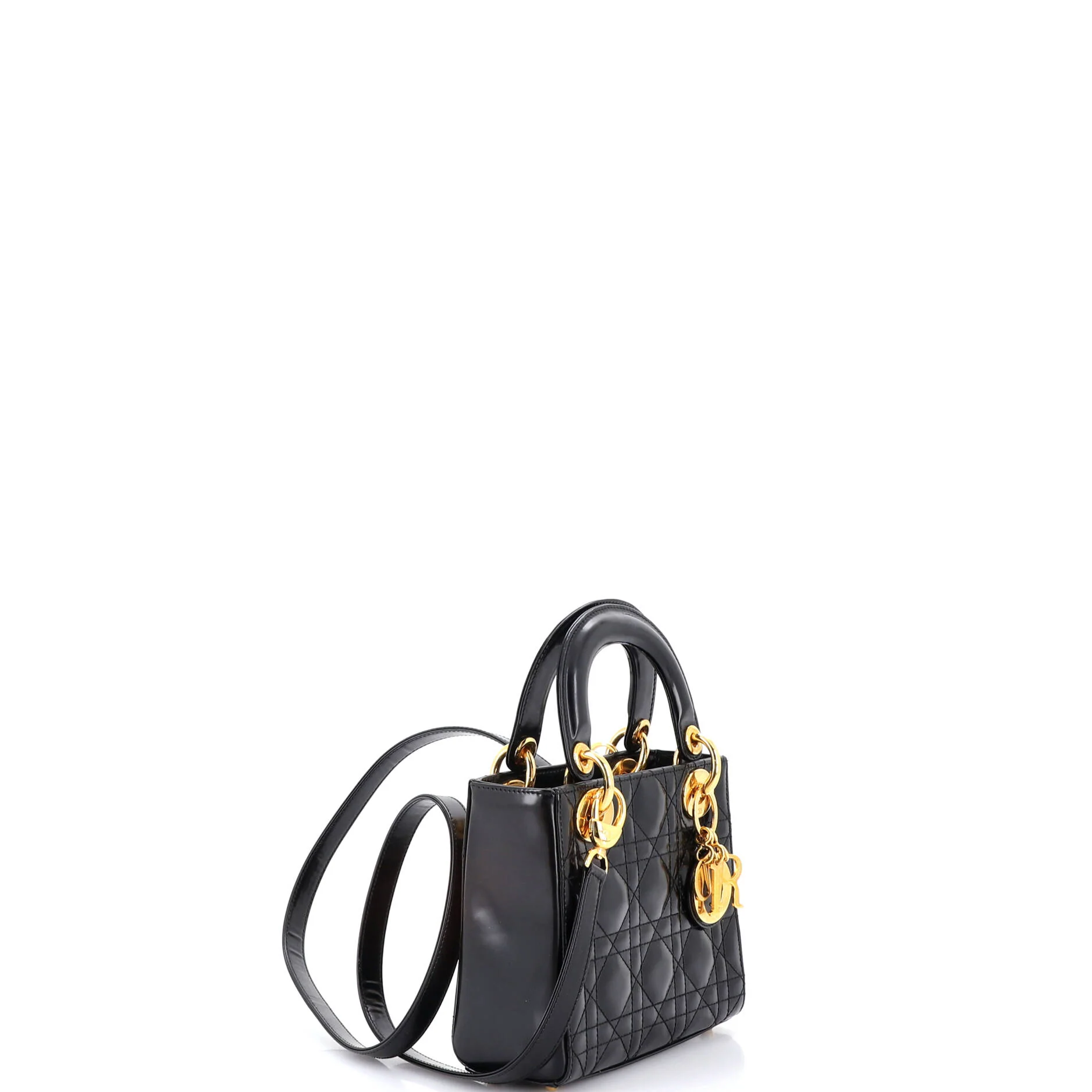 Lady Dior Bag Cannage Quilt Patent Mini - Image 2