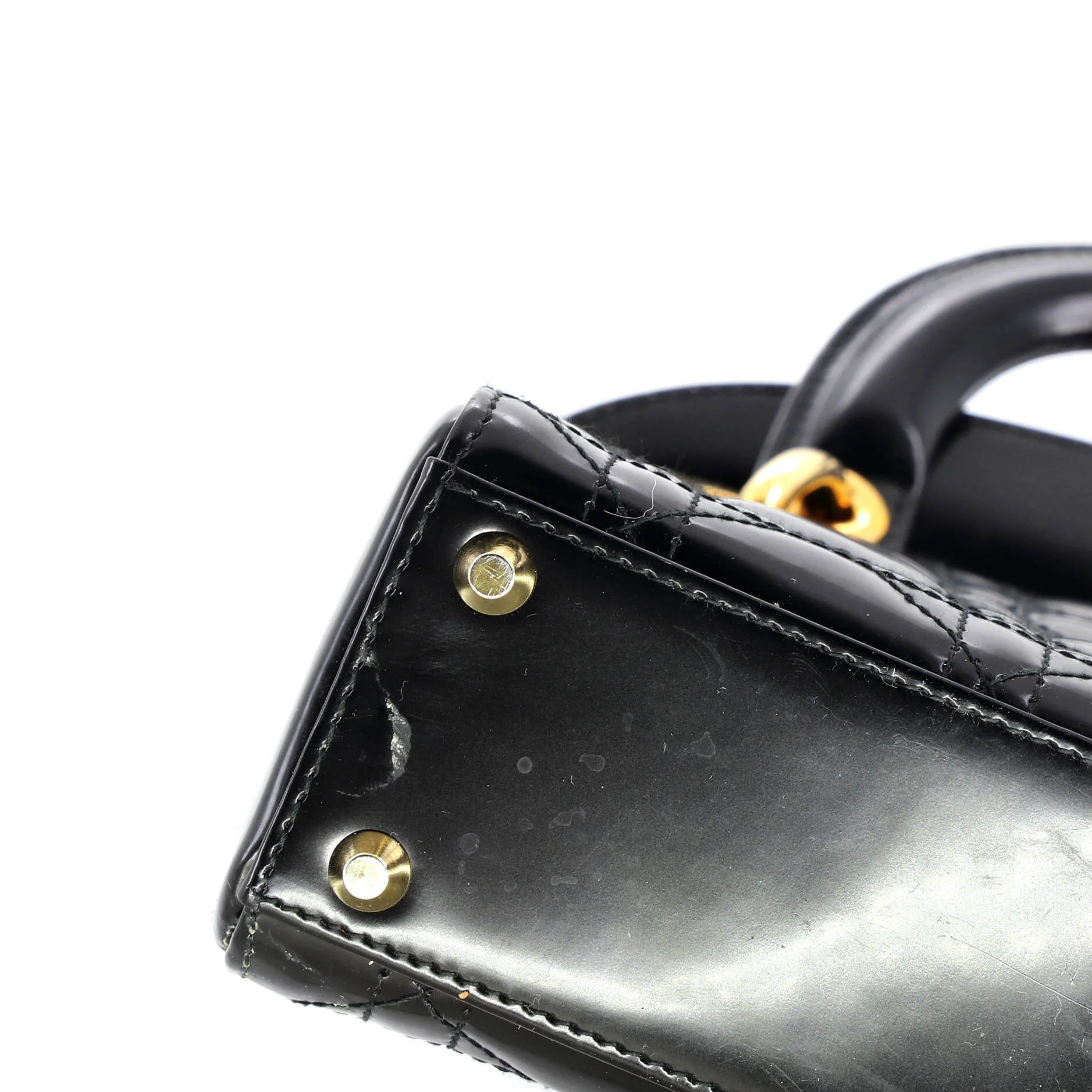 Lady Dior Bag Cannage Quilt Patent Mini - Image 6