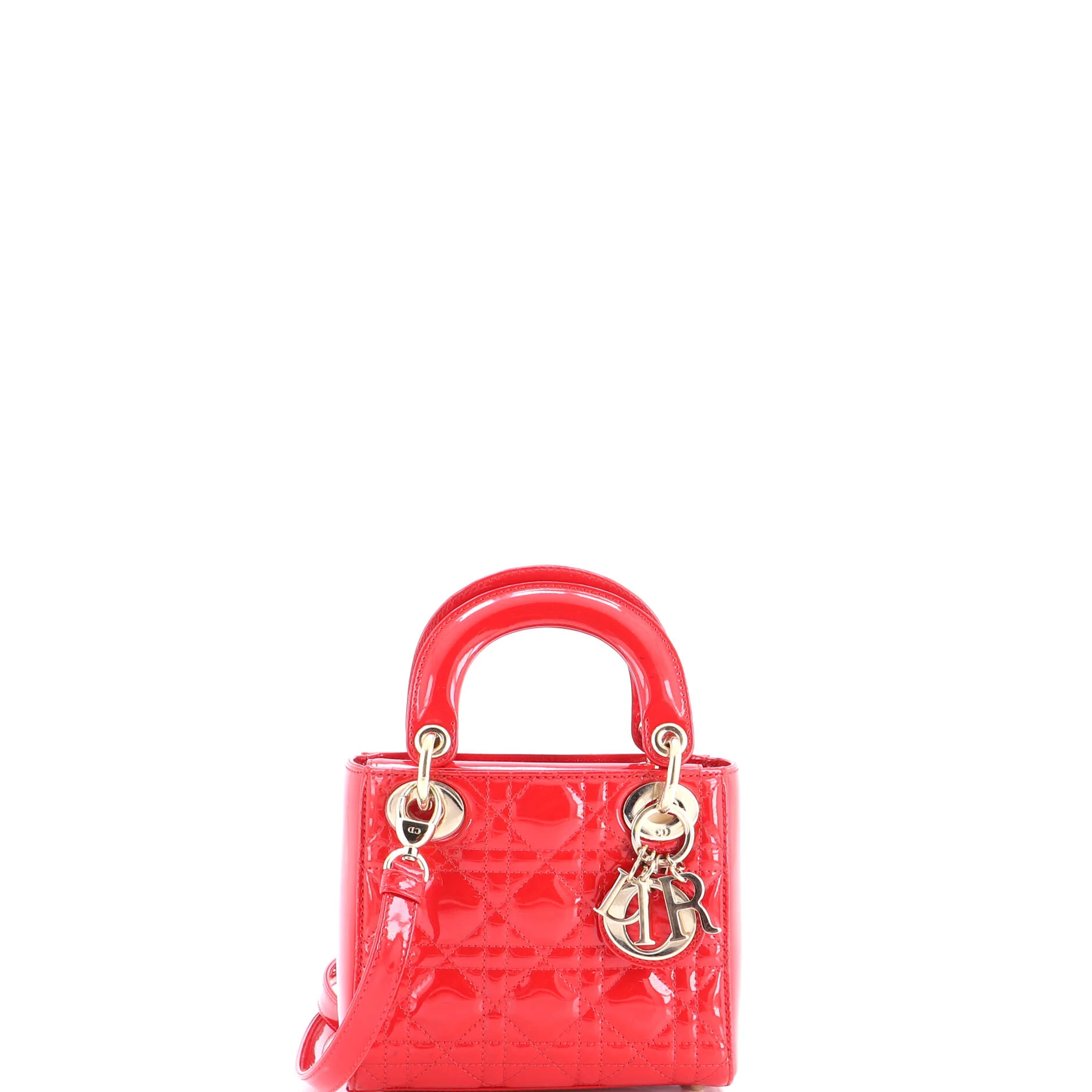 Lady Dior Bag Cannage Quilt Patent Mini