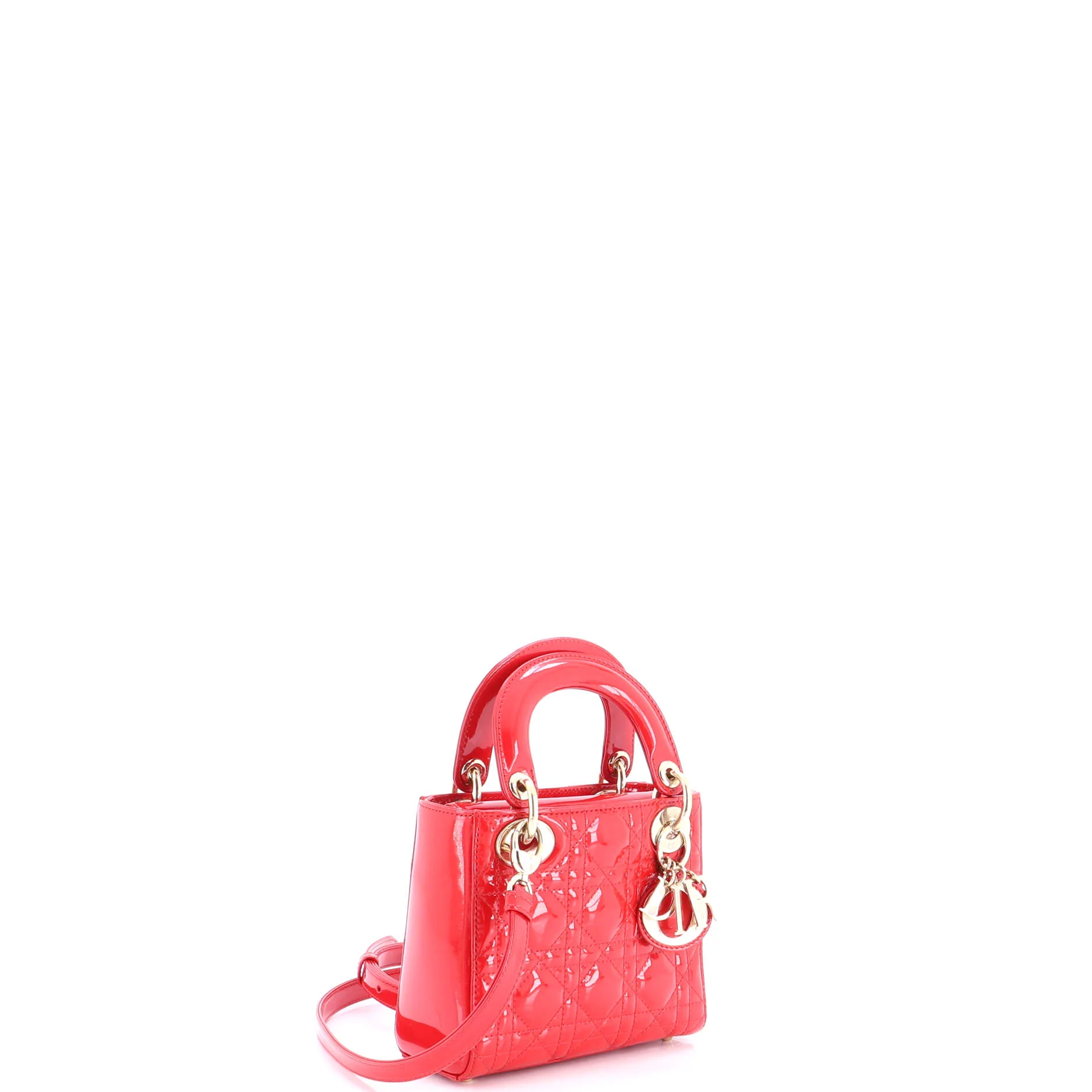 Lady Dior Bag Cannage Quilt Patent Mini - Image 2