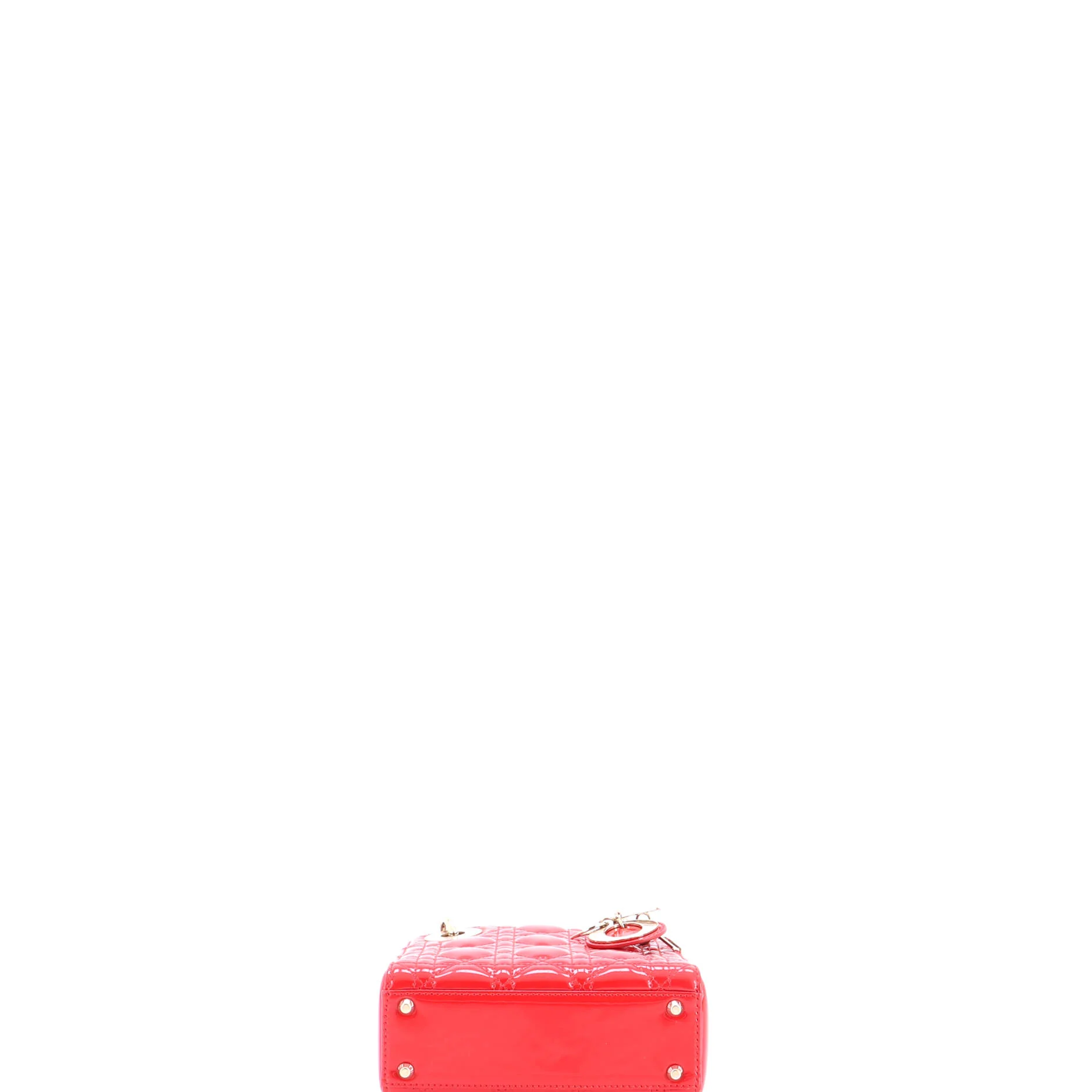 Lady Dior Bag Cannage Quilt Patent Mini - Image 4
