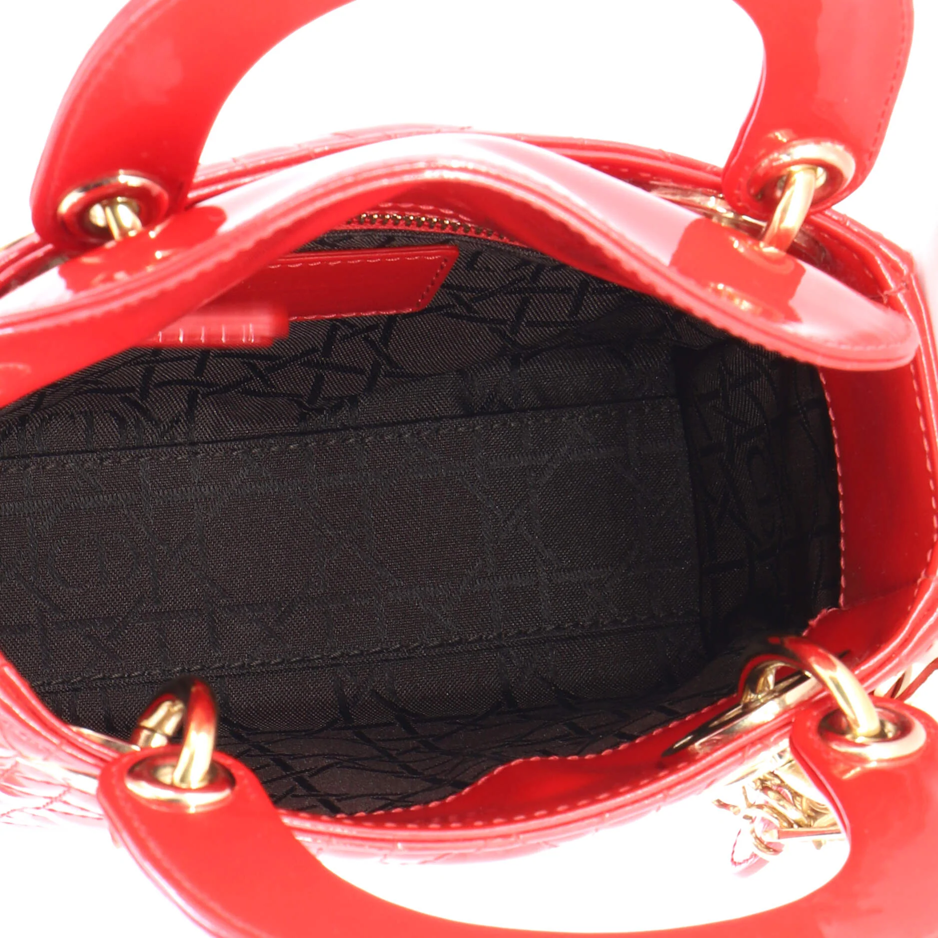 Lady Dior Bag Cannage Quilt Patent Mini - Image 5