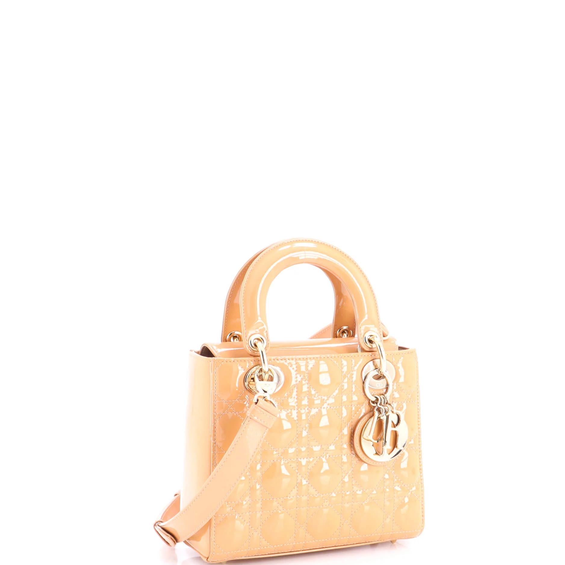 Lady Dior Bag Cannage Quilt Patent Mini - Image 2
