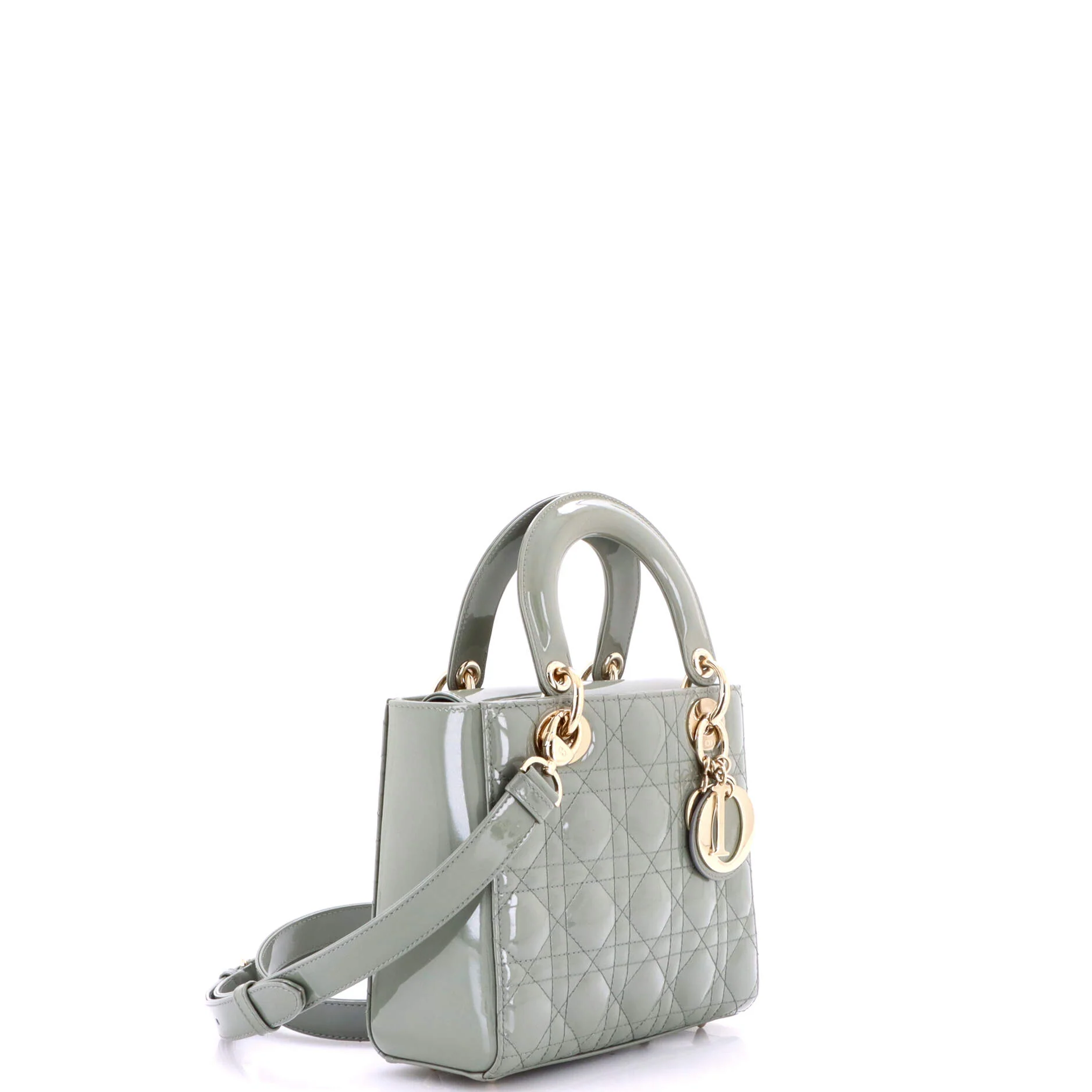 Lady Dior Bag Cannage Quilt Patent Small - Image 2