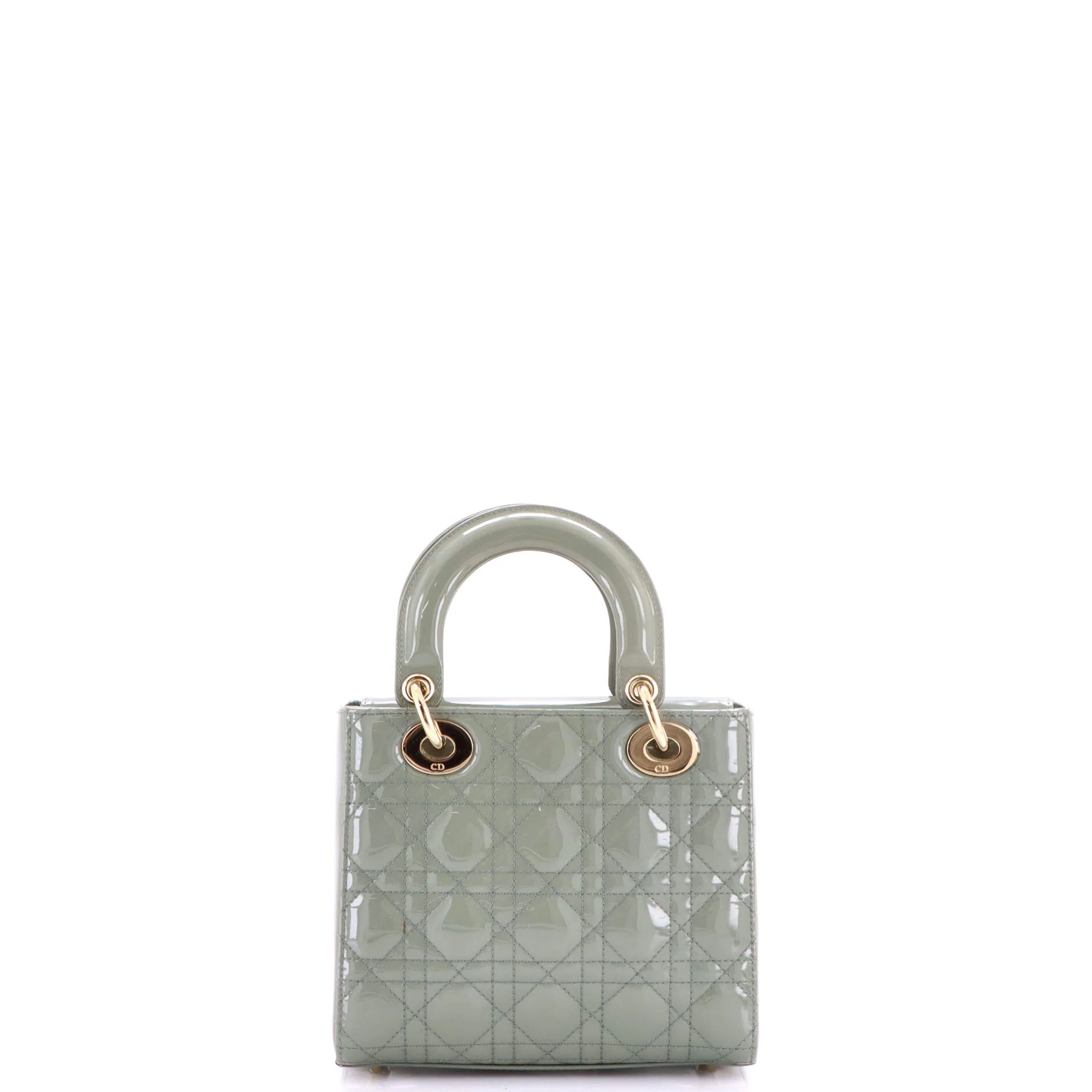Lady Dior Bag Cannage Quilt Patent Small - Image 3