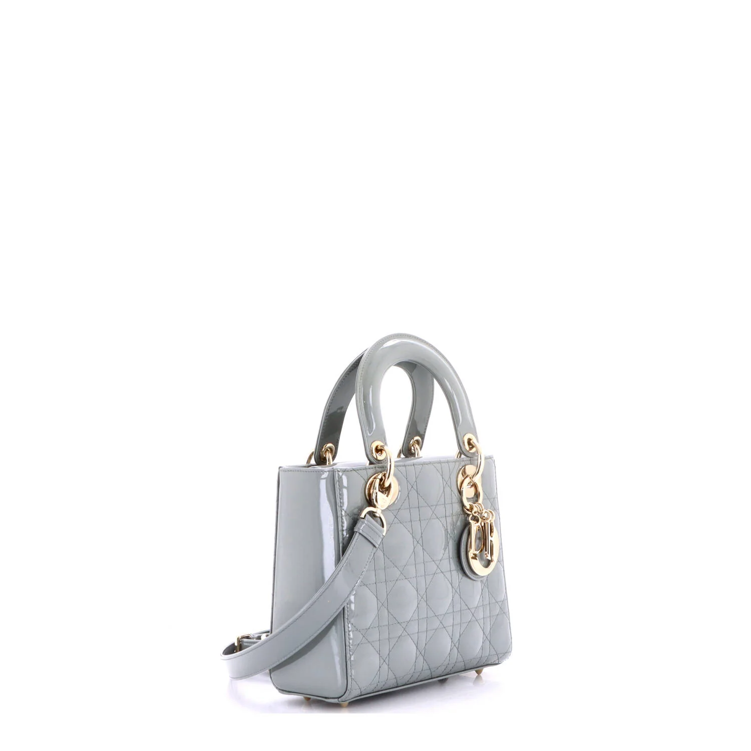 Lady Dior Bag Cannage Quilt Patent Small - Image 2