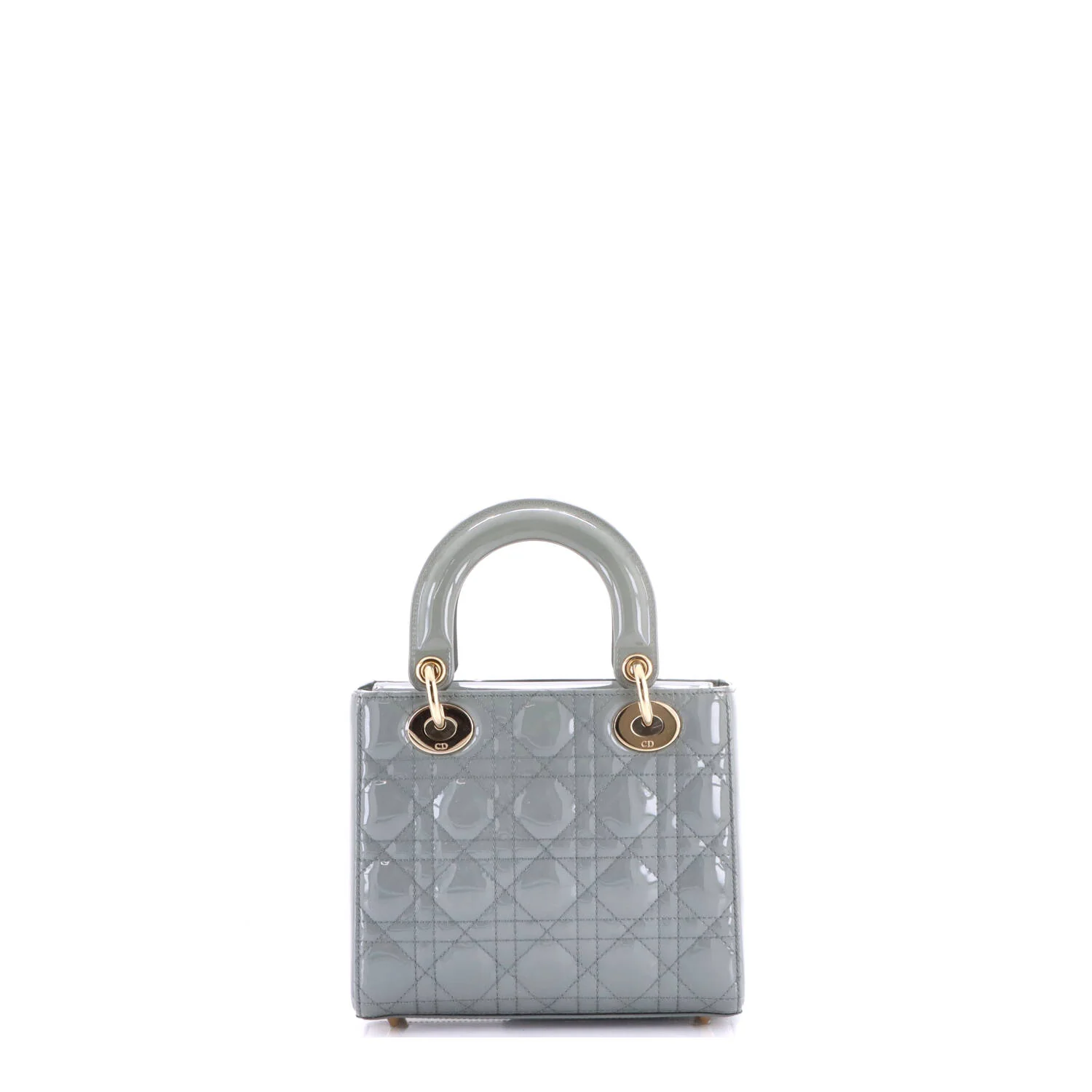 Lady Dior Bag Cannage Quilt Patent Small - Image 3