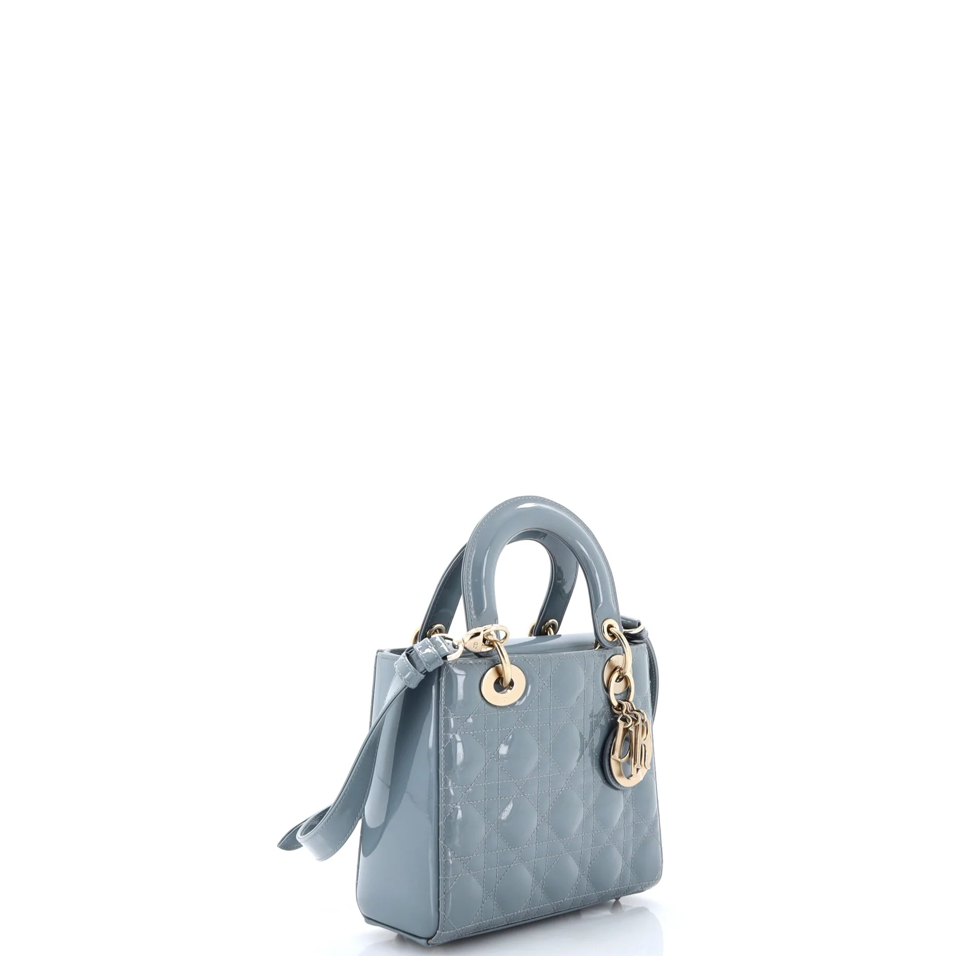 Lady Dior Bag Cannage Quilt Patent Small - Image 2