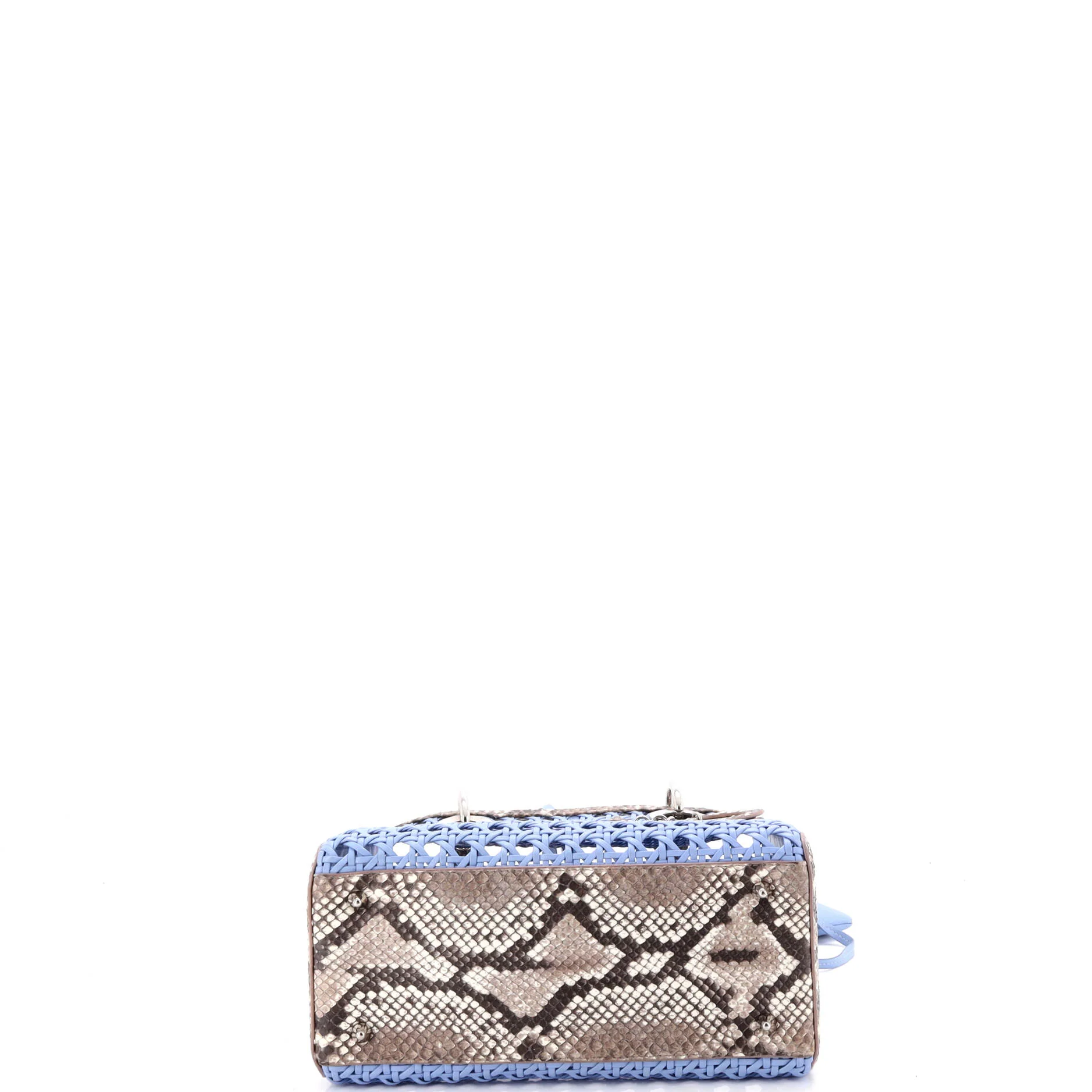 Lady Dior Bag Cannage Woven Leather with Python Medium - Image 5