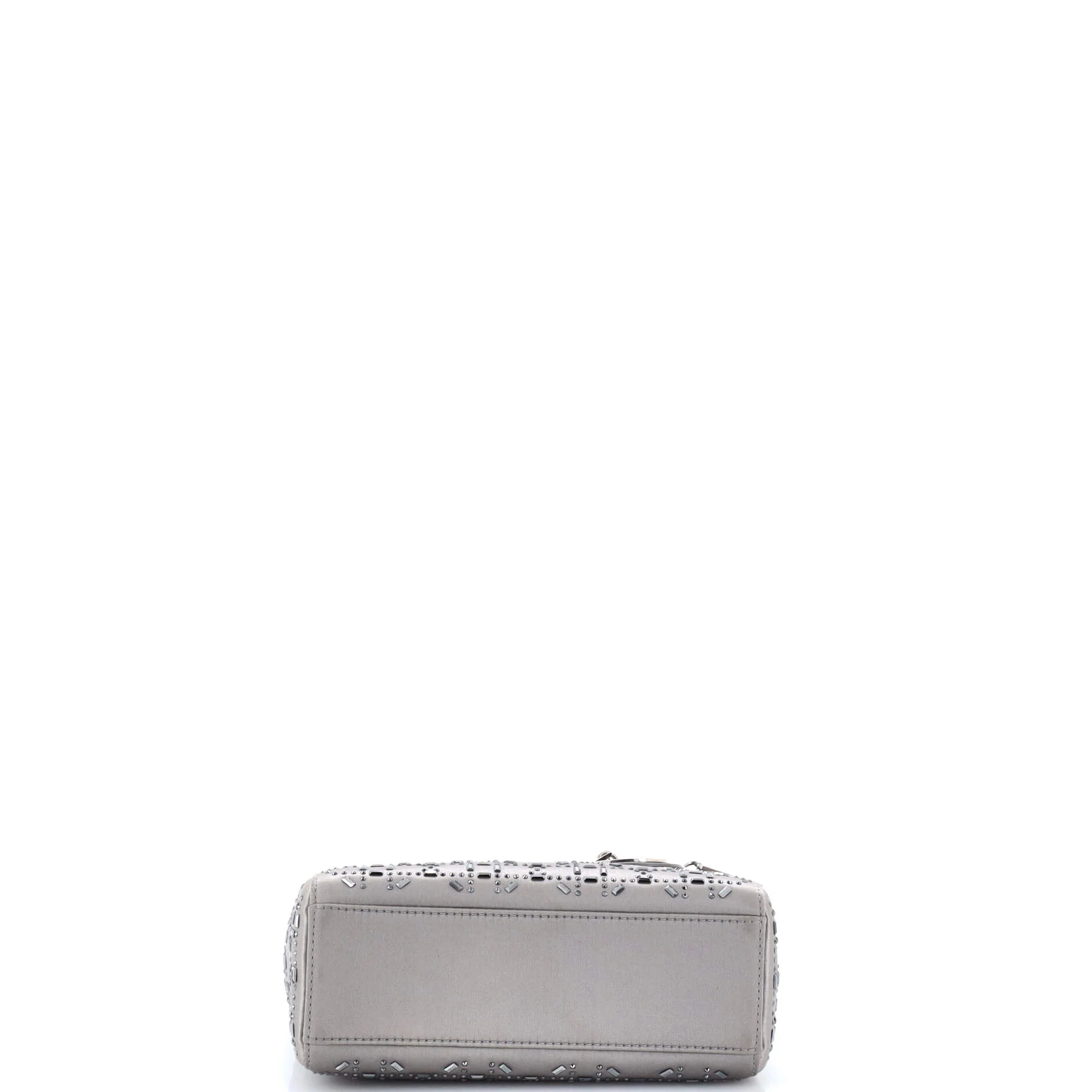 Lady Dior Bag Crystal Embellished Cannage Quilt Satin Mini - Image 4