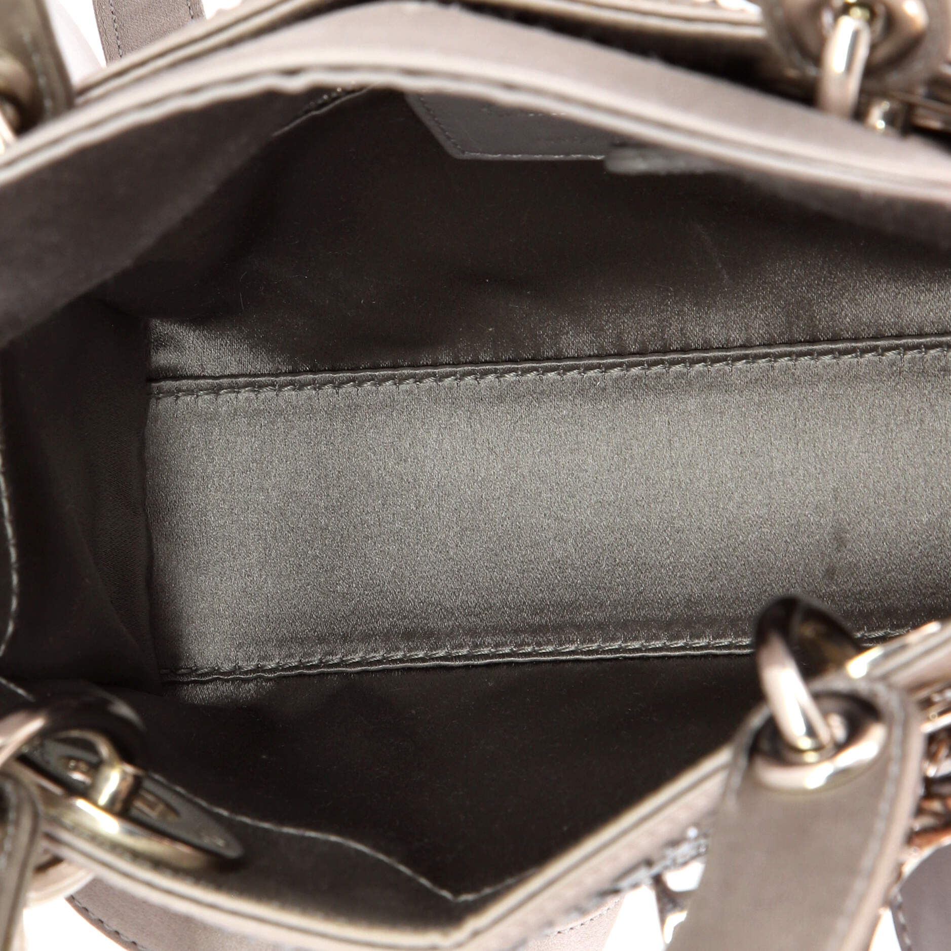 Lady Dior Bag Crystal Embellished Cannage Quilt Satin Mini - Image 5