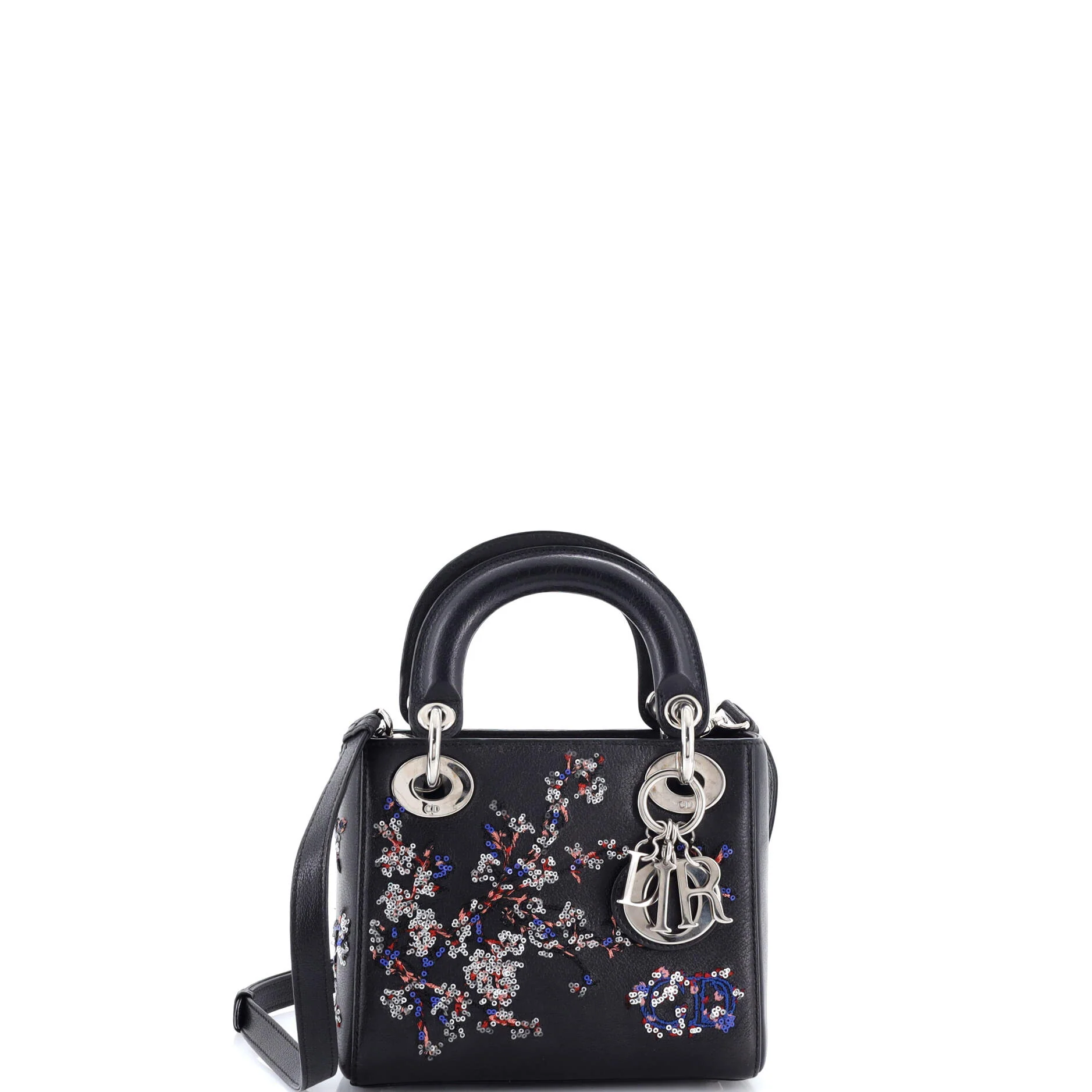 Lady Dior Bag Embellished Leather Mini