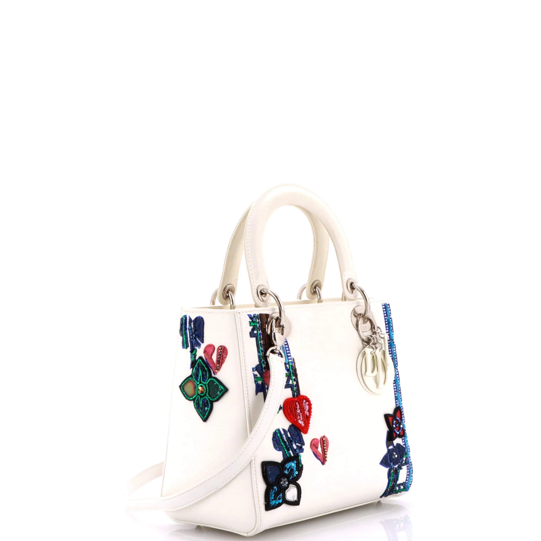 Lady Dior Bag Patch Embellished Leather Medium - Image 2