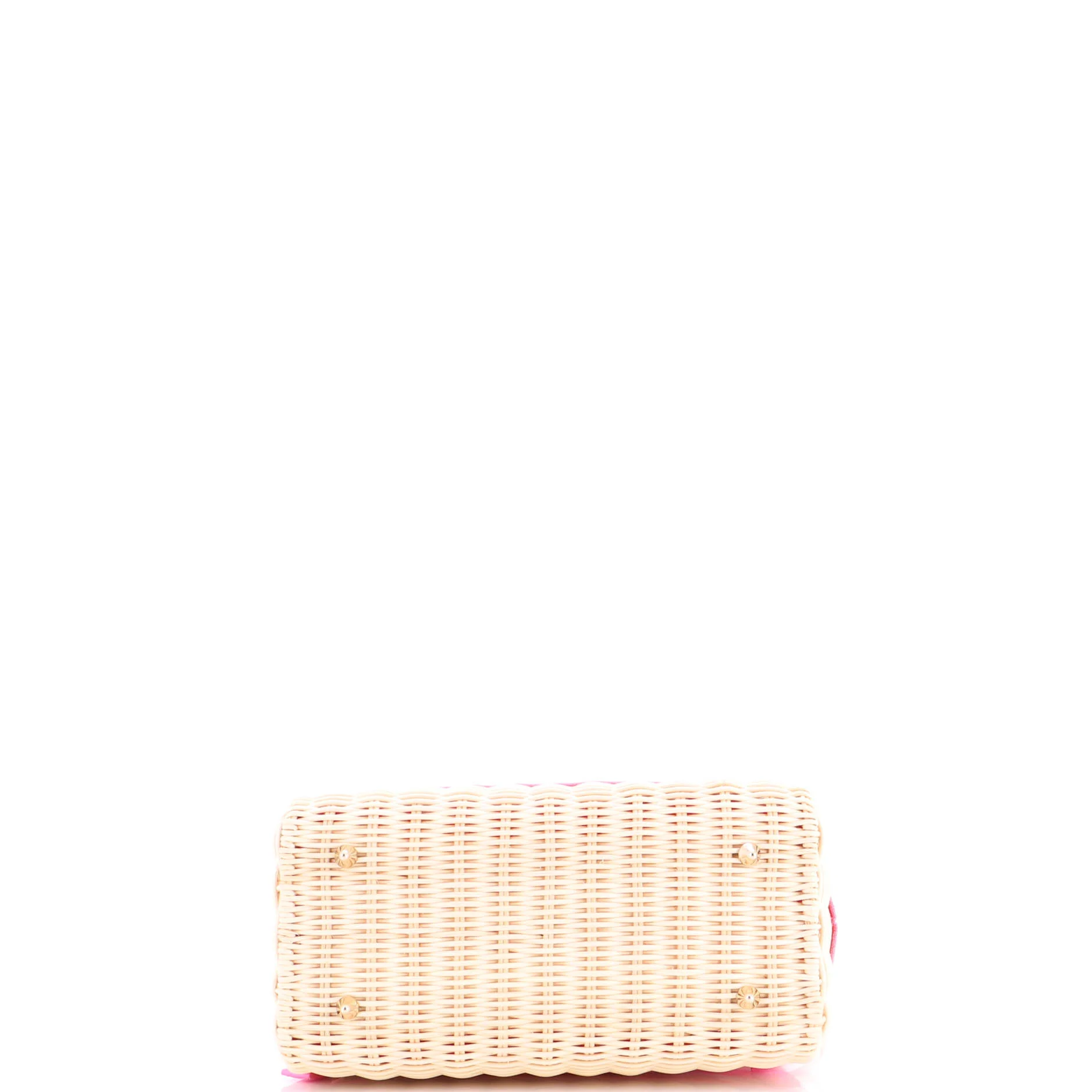 Lady Dior Bag Wicker and Oblique Canvas Medium - Image 4