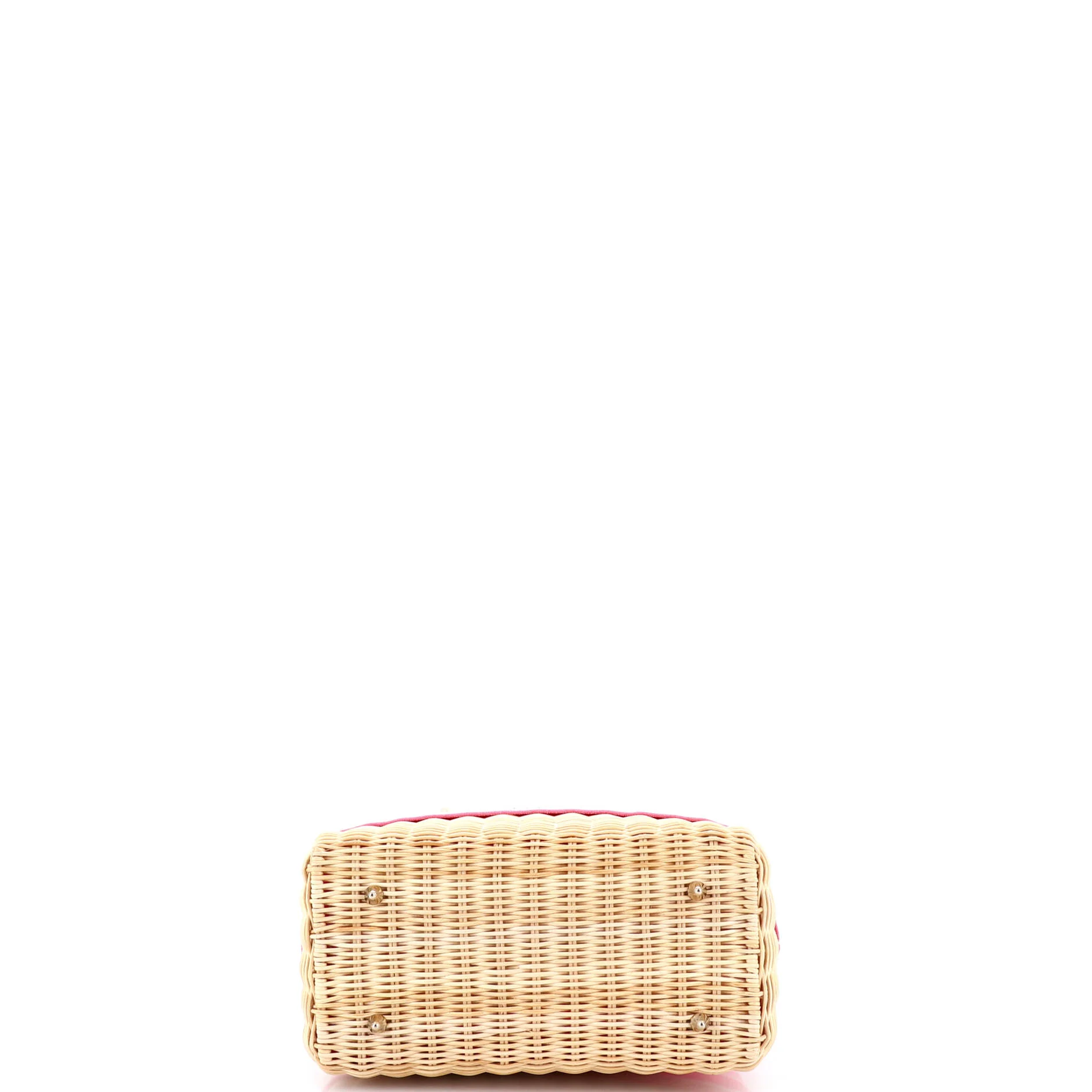 Lady Dior Bag Wicker and Oblique Canvas Medium - Image 4