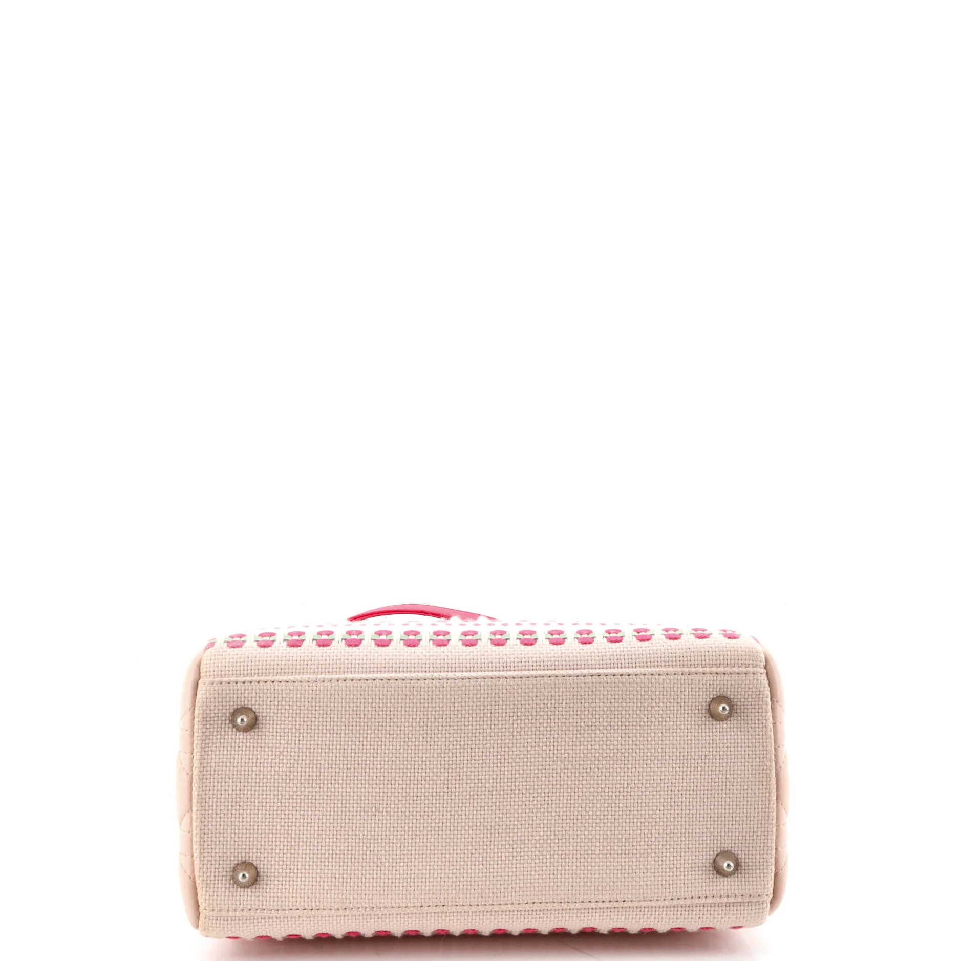 Lady Dior Bag Woven Tweed with Cannage Quilt Lambskin Medium - Image 4
