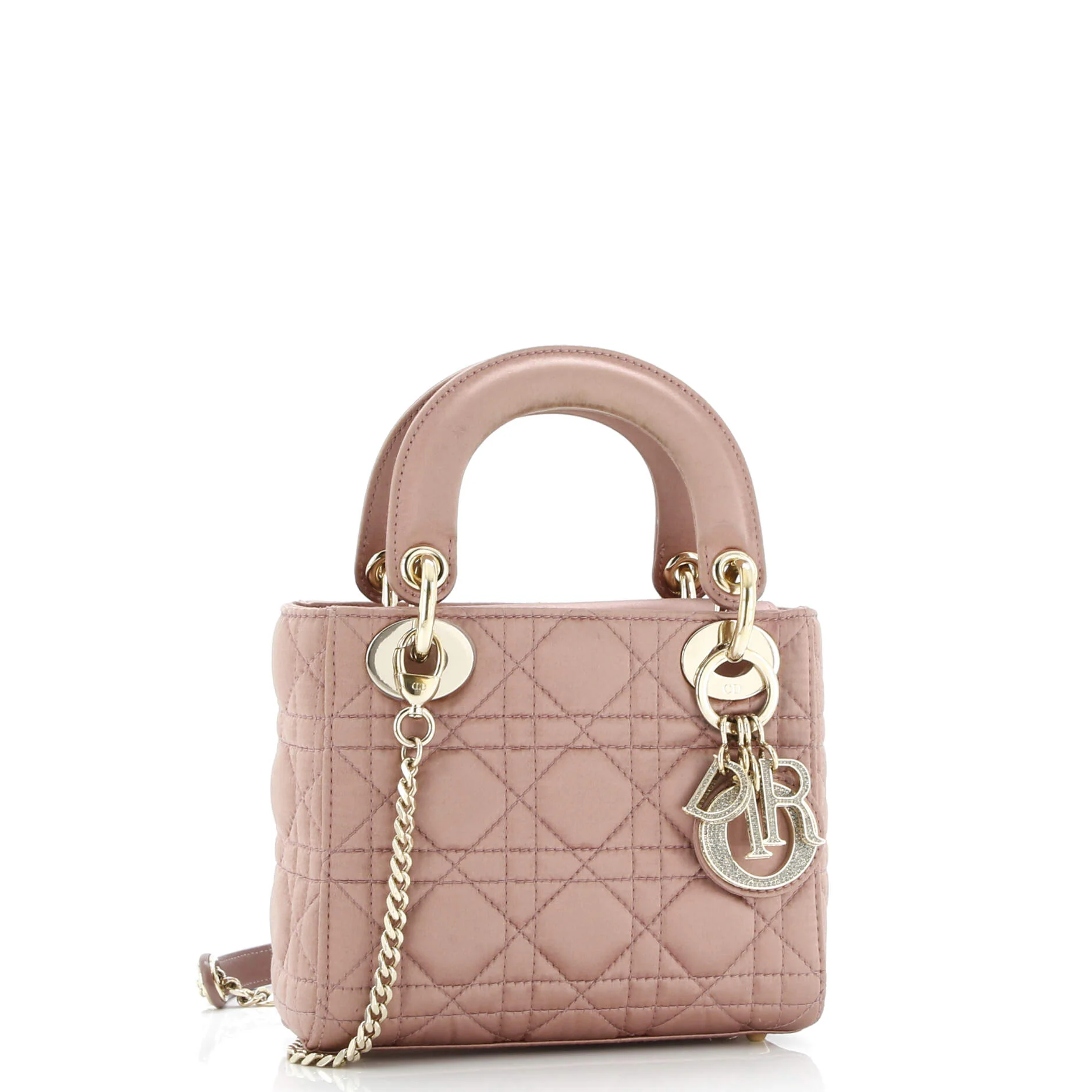 Lady Dior Chain Bag Cannage Quilt Iridescent Leather Mini - Image 2