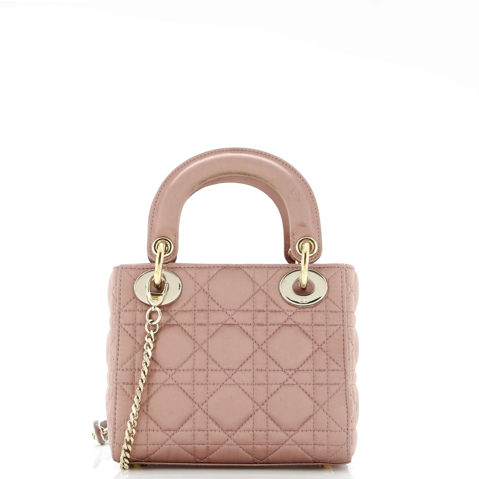 Lady Dior Chain Bag Cannage Quilt Iridescent Leather Mini - Image 3