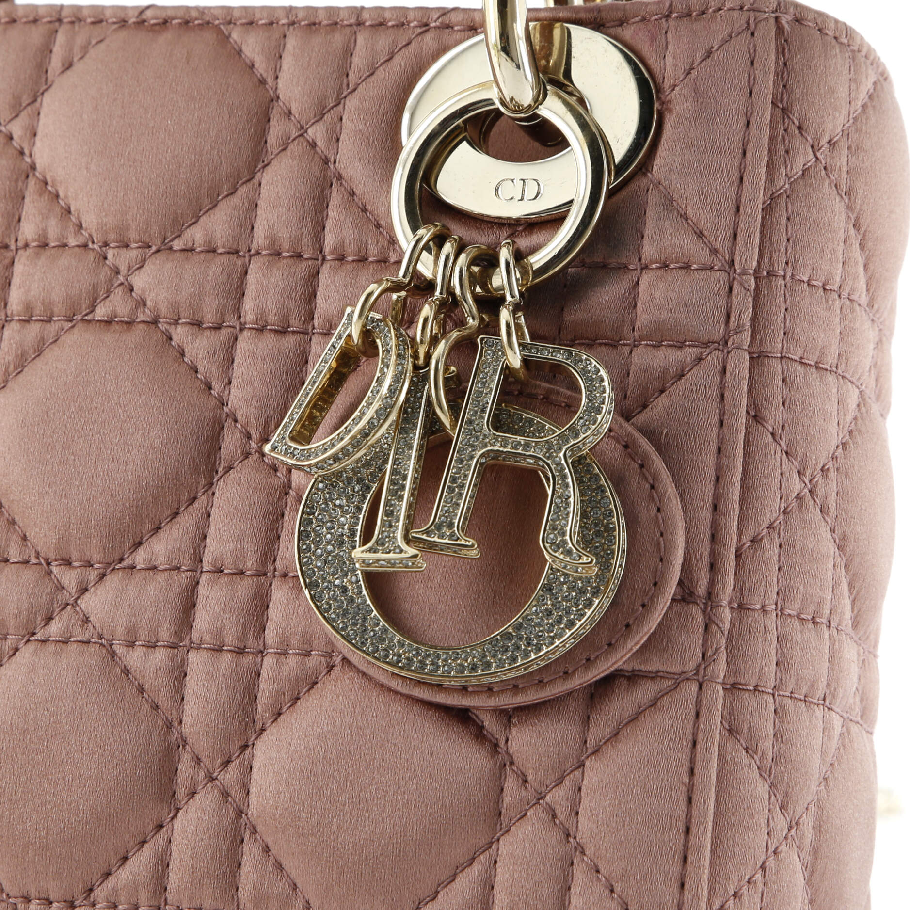 Lady Dior Chain Bag Cannage Quilt Iridescent Leather Mini - Image 6