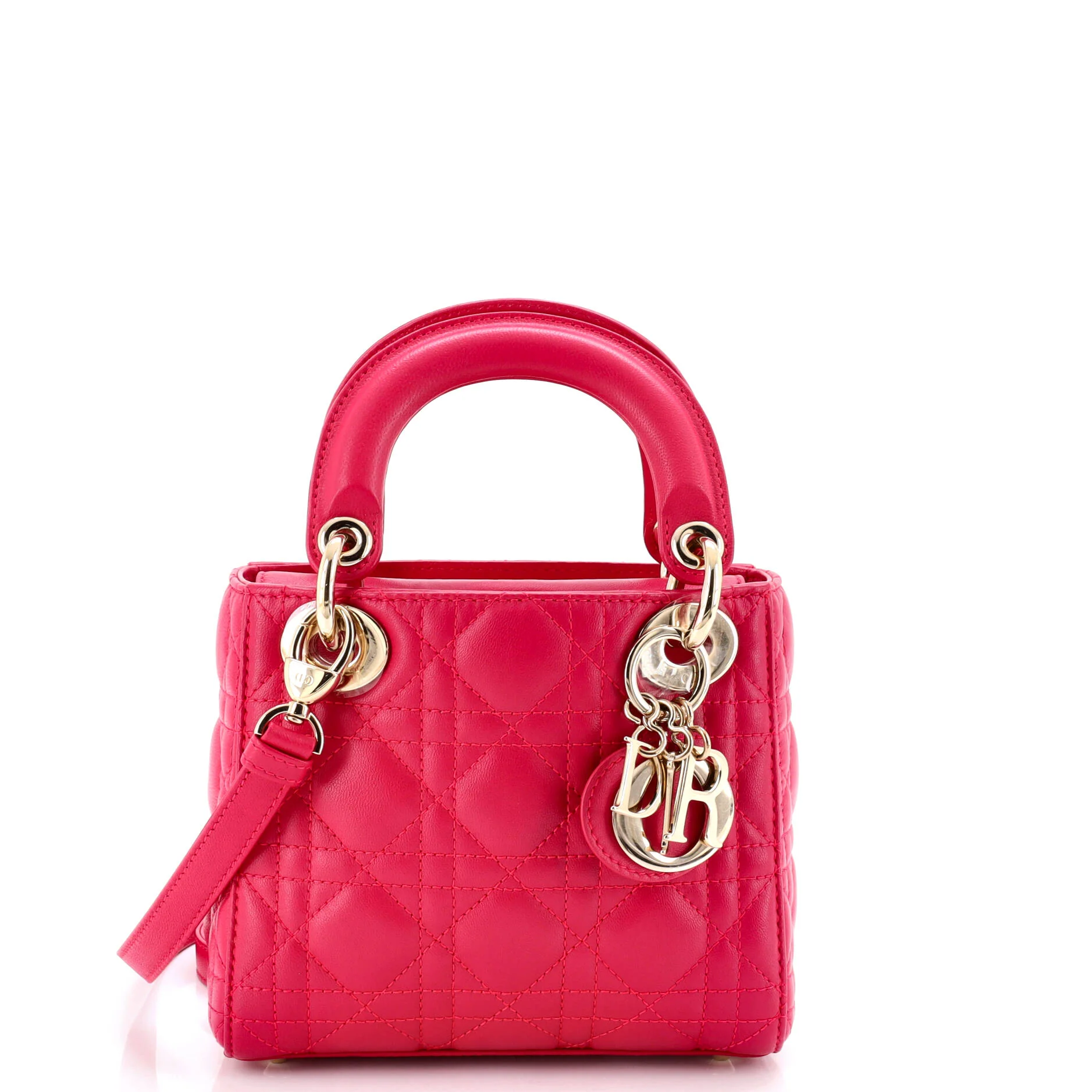 Lady Dior Chain Bag Cannage Quilt Lambskin Mini