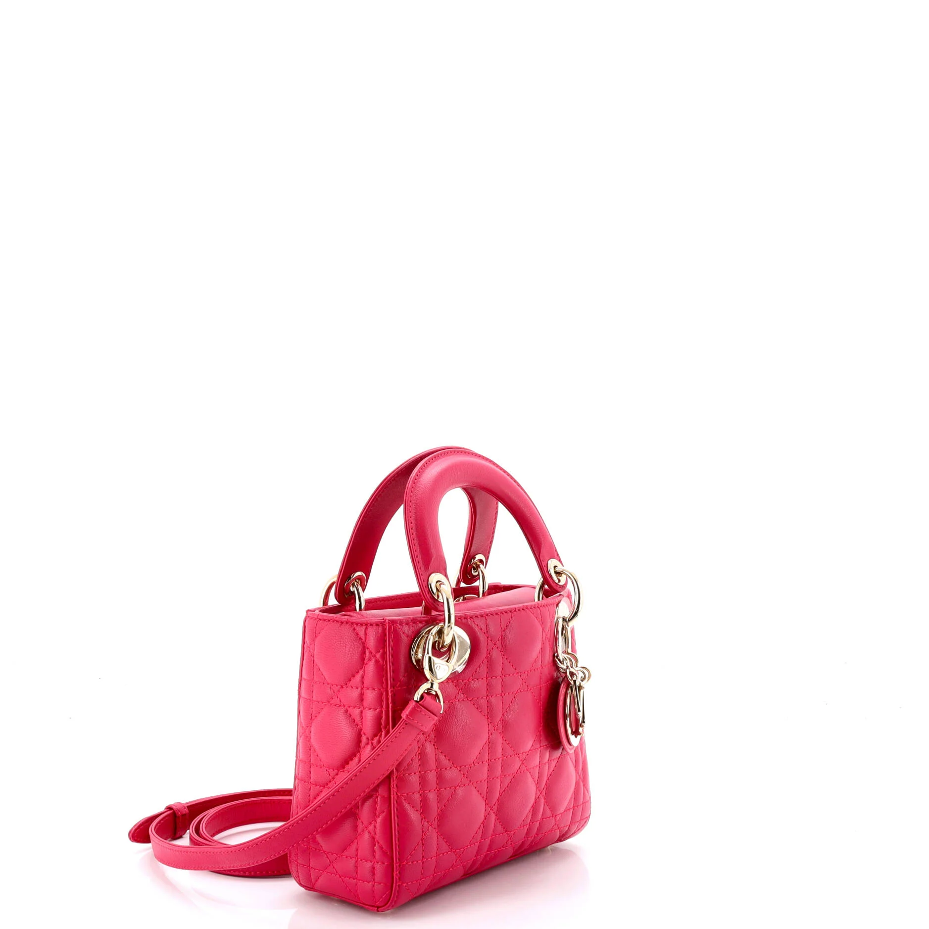 Lady Dior Chain Bag Cannage Quilt Lambskin Mini - Image 2