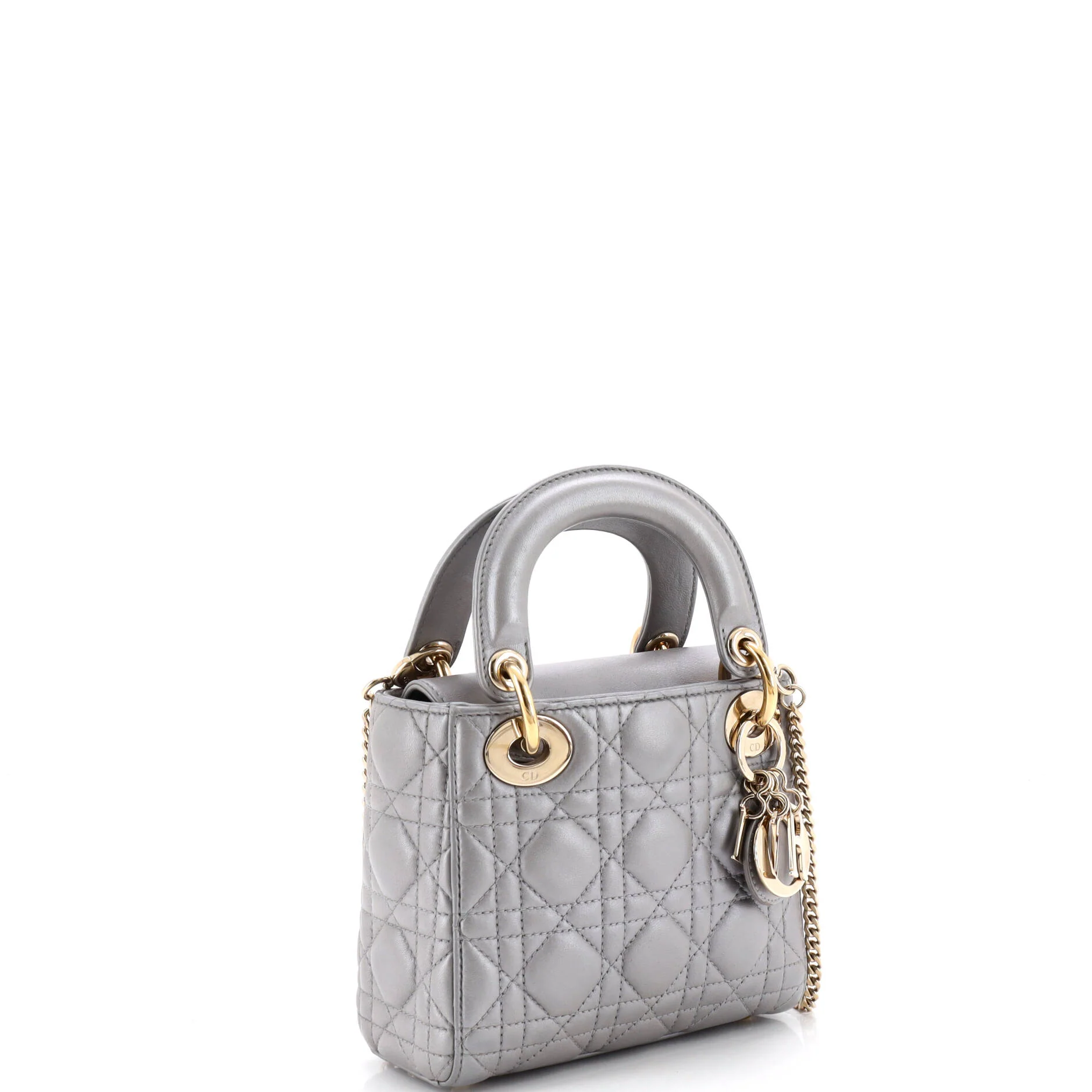 Lady Dior Chain Bag Cannage Quilt Lambskin Mini - Image 2