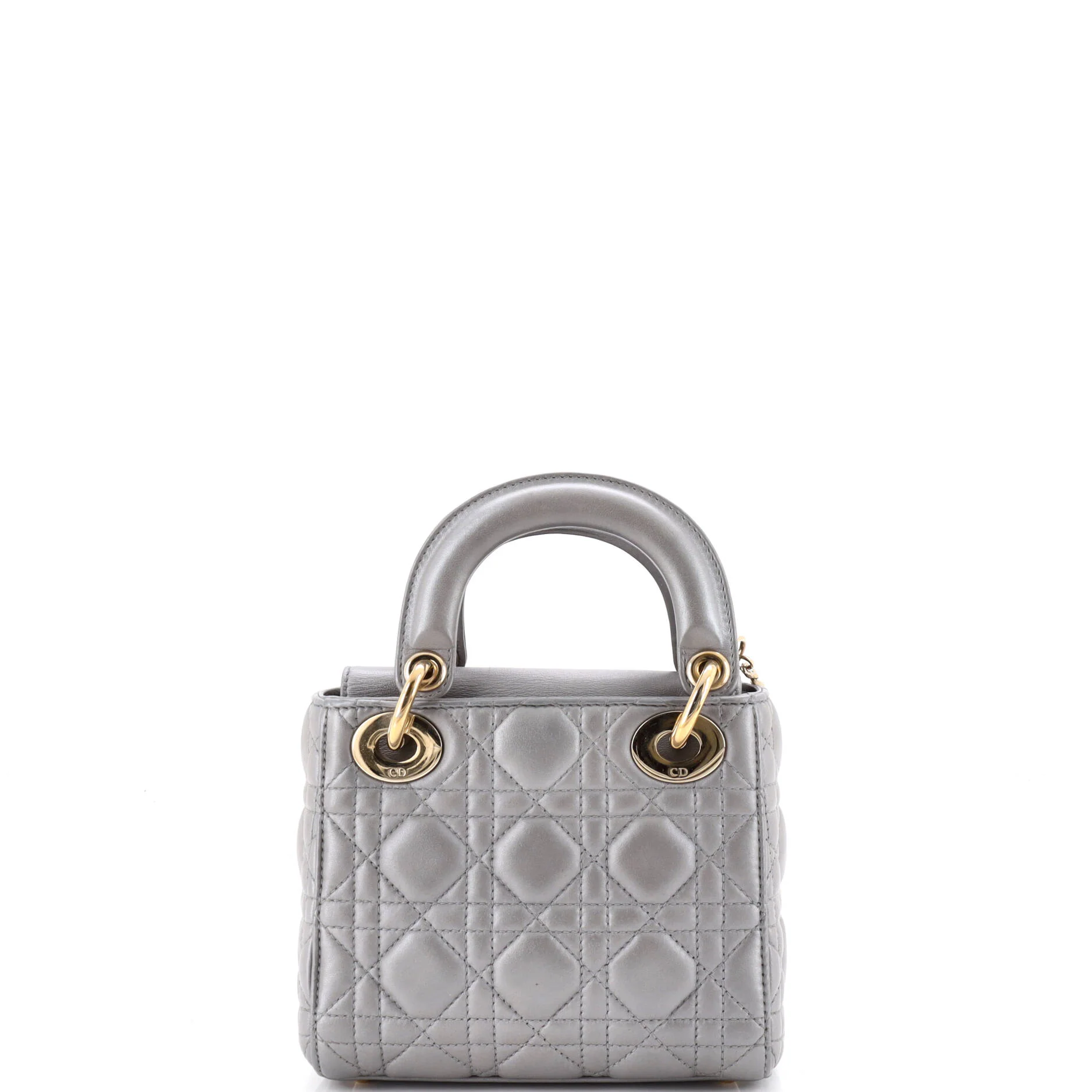 Lady Dior Chain Bag Cannage Quilt Lambskin Mini - Image 3