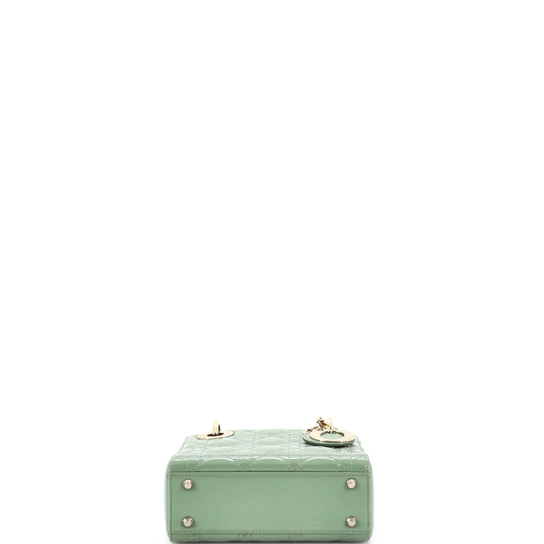 Lady Dior Chain Bag Cannage Quilt Patent Mini - Image 4