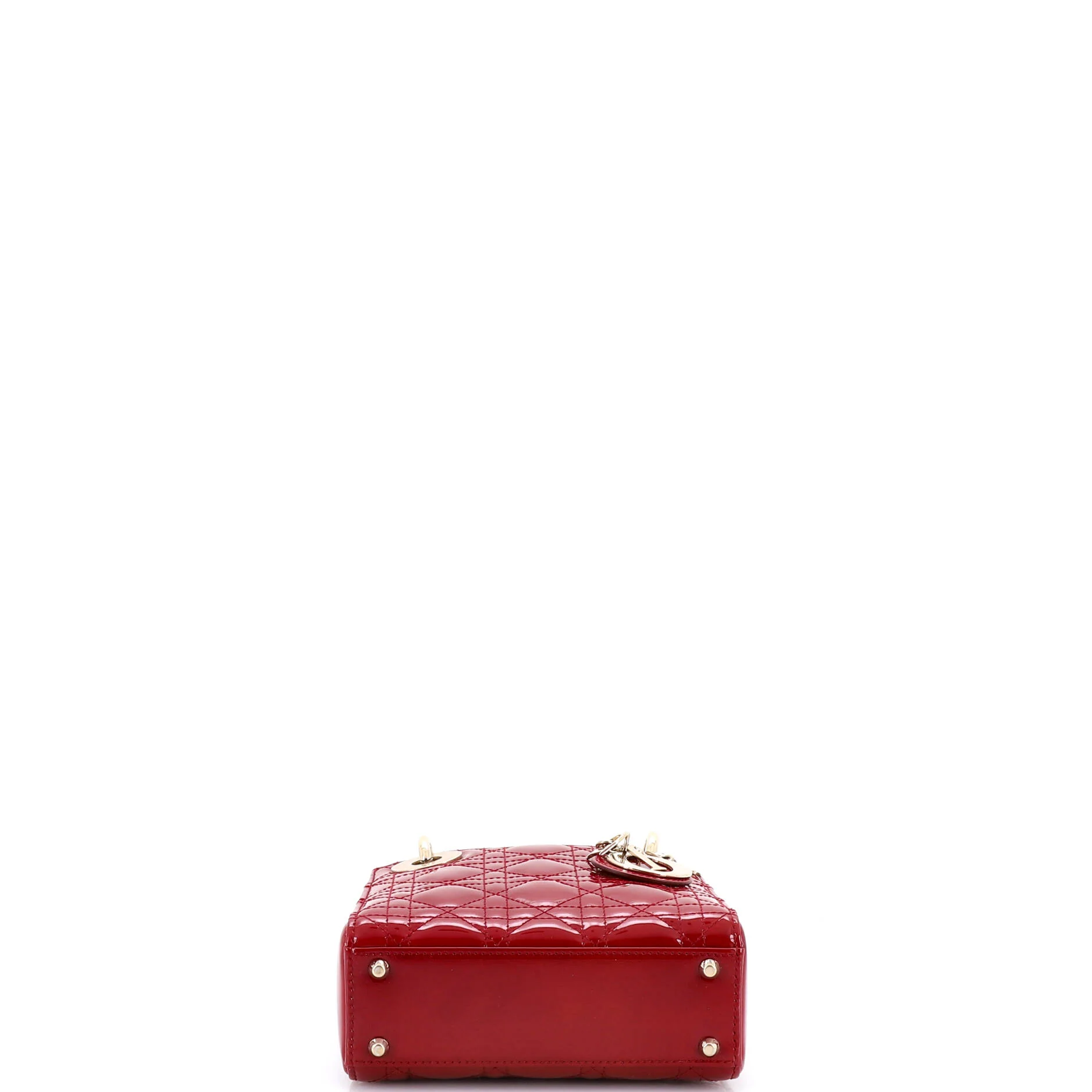 Lady Dior Chain Bag Cannage Quilt Patent Mini - Image 4