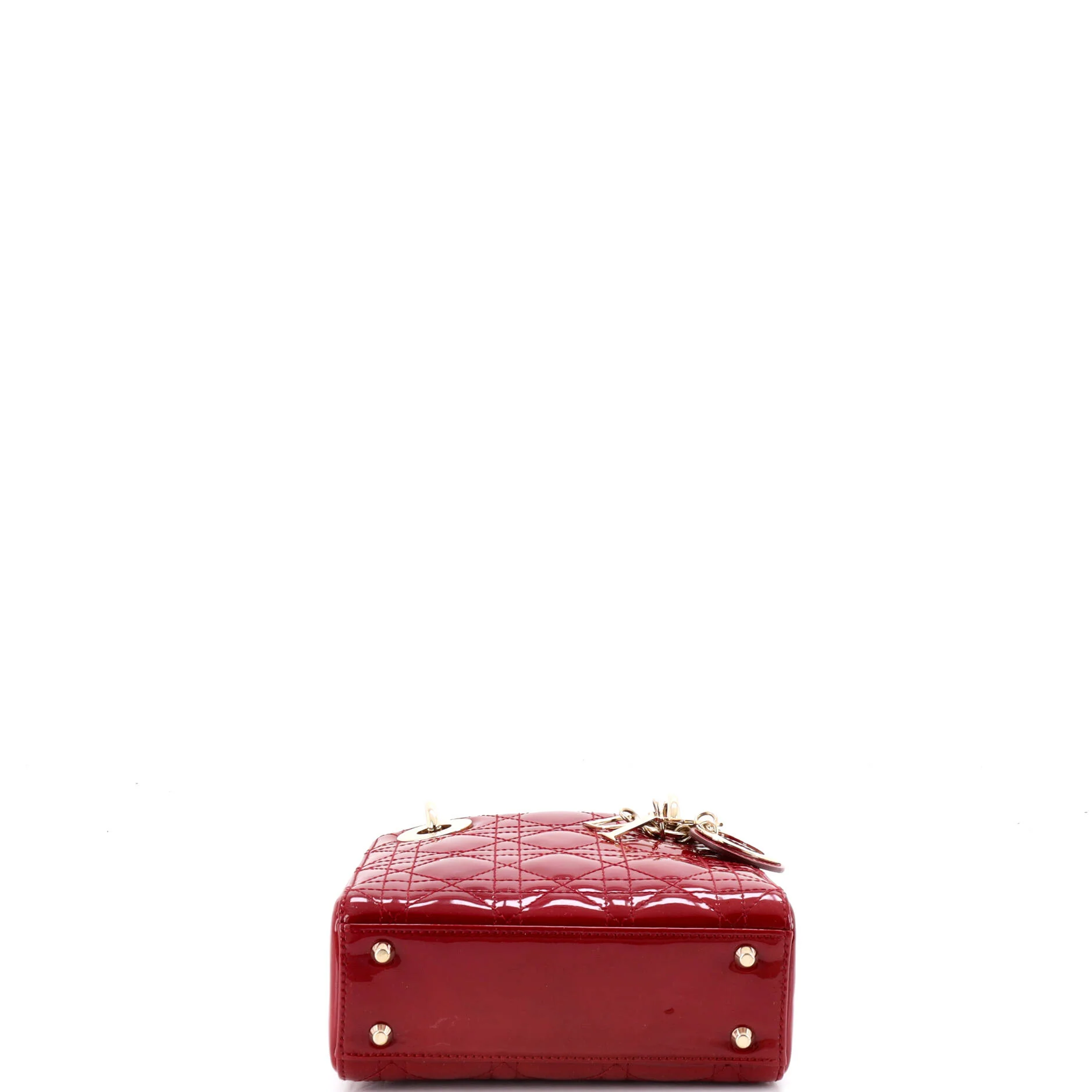 Lady Dior Chain Bag Cannage Quilt Patent Mini - Image 4
