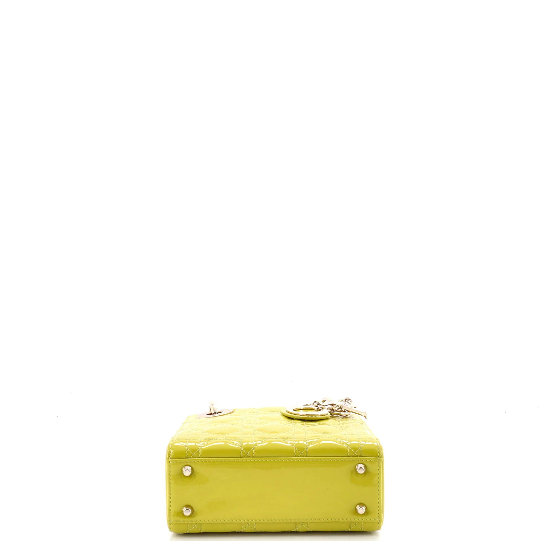 Lady Dior Chain Bag Cannage Quilt Patent Mini - Image 4